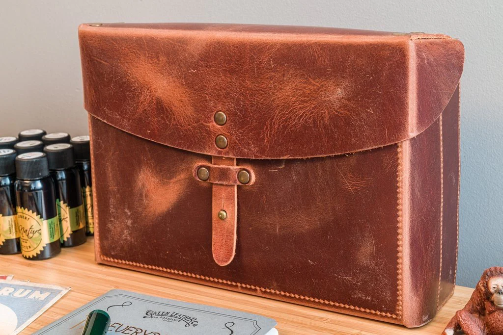 Galen Leather Writer's Medic Bag - Crazy Horse Tan - Image 7