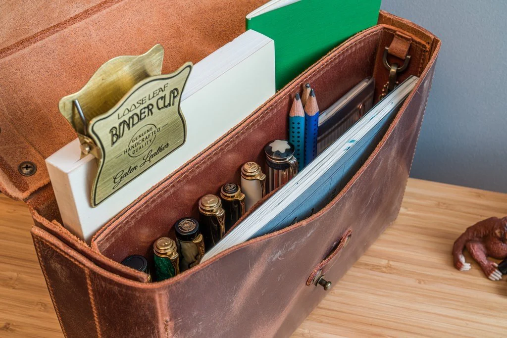 Galen Leather Writer's Medic Bag - Crazy Horse Tan - Image 9