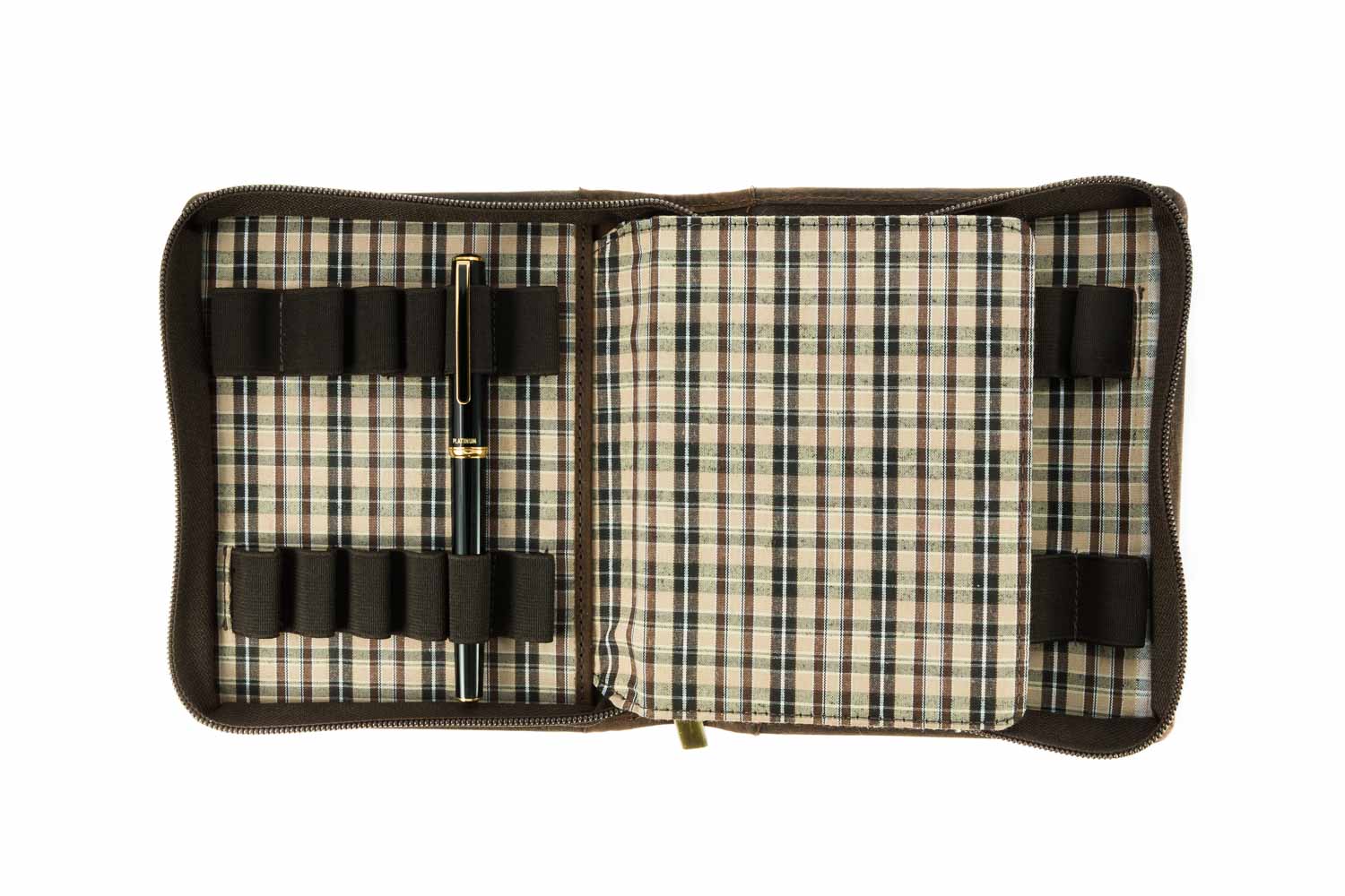Girologio 12 Zippered Pen Case - Bomber Brown - Image 2