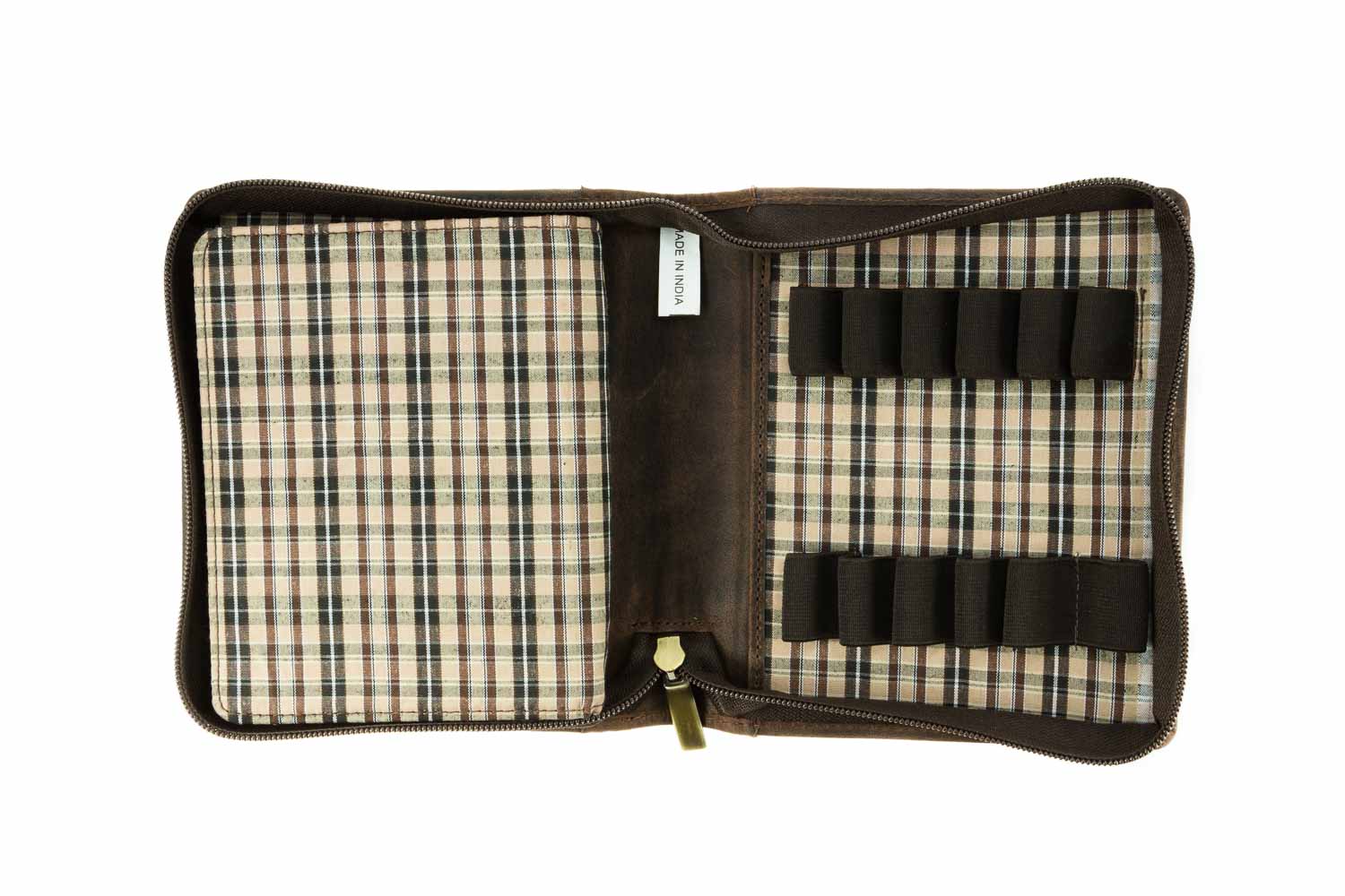 Girologio 12 Zippered Pen Case - Bomber Brown - Image 3