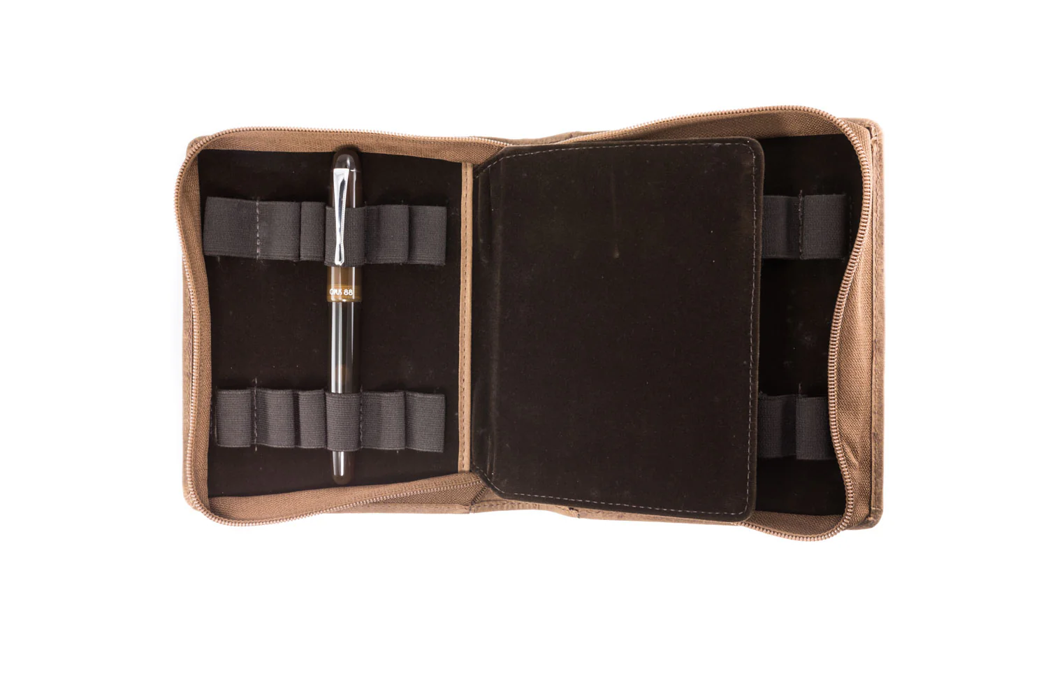 Girologio 12 Zippered Pen Case - Saddle - Image 2