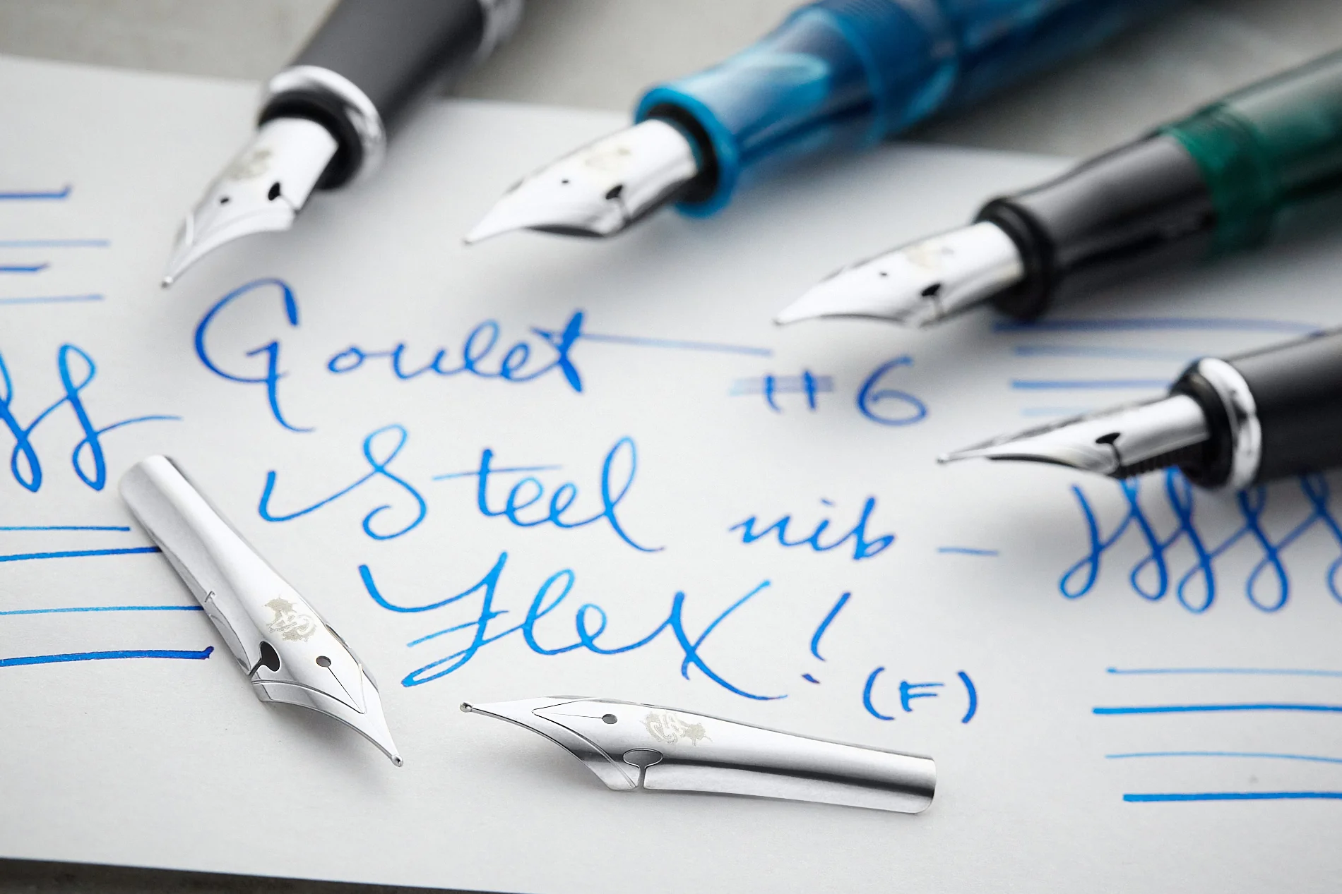 Goulet #6 Steel Flex Nib - Silver - Image 5