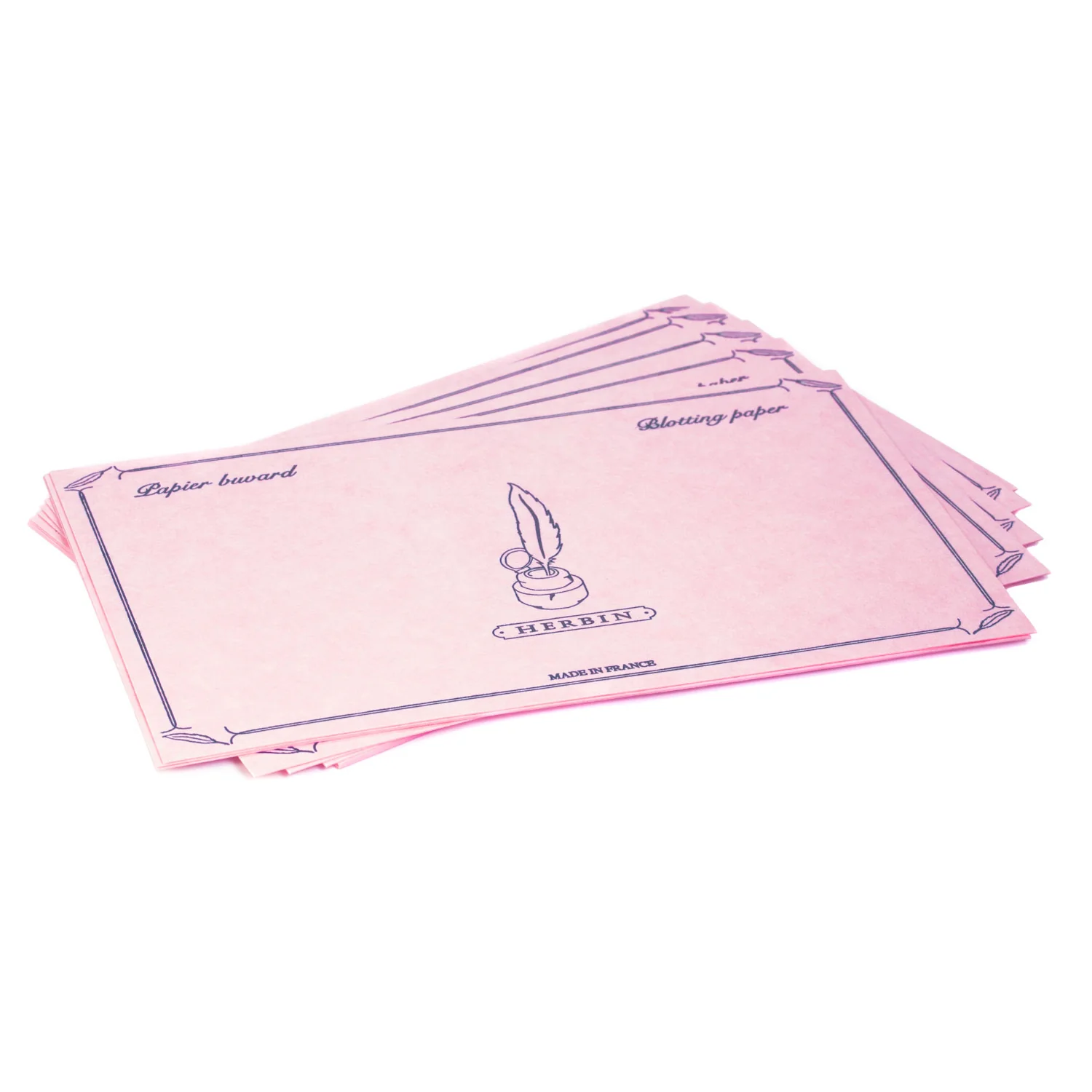 Jacques Herbin Ink Blotting Paper - Full Sheets, Pink