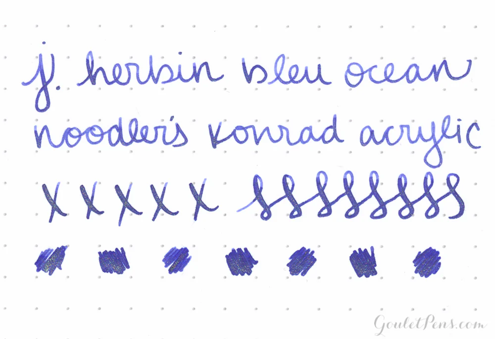 Jacques Herbin 1670 Bleu Ocean - 15ml Bottled Ink - Image 5