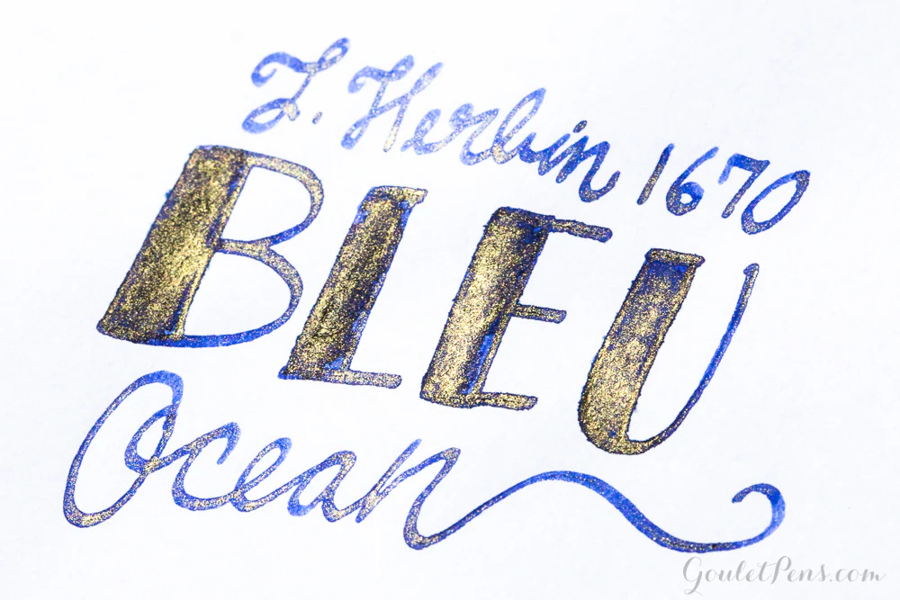 Jacques Herbin 1670 Bleu Ocean - Ink Sample - Image 3