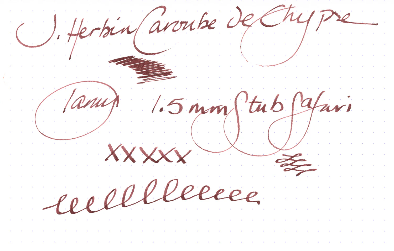 Jacques Herbin 1670 Caroube de Chypre - Ink Sample - Image 5