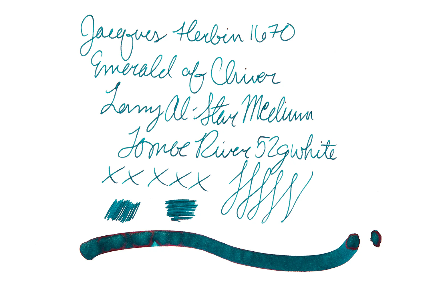 Jacques Herbin 1670 Emerald of Chivor - Ink Sample - Image 6