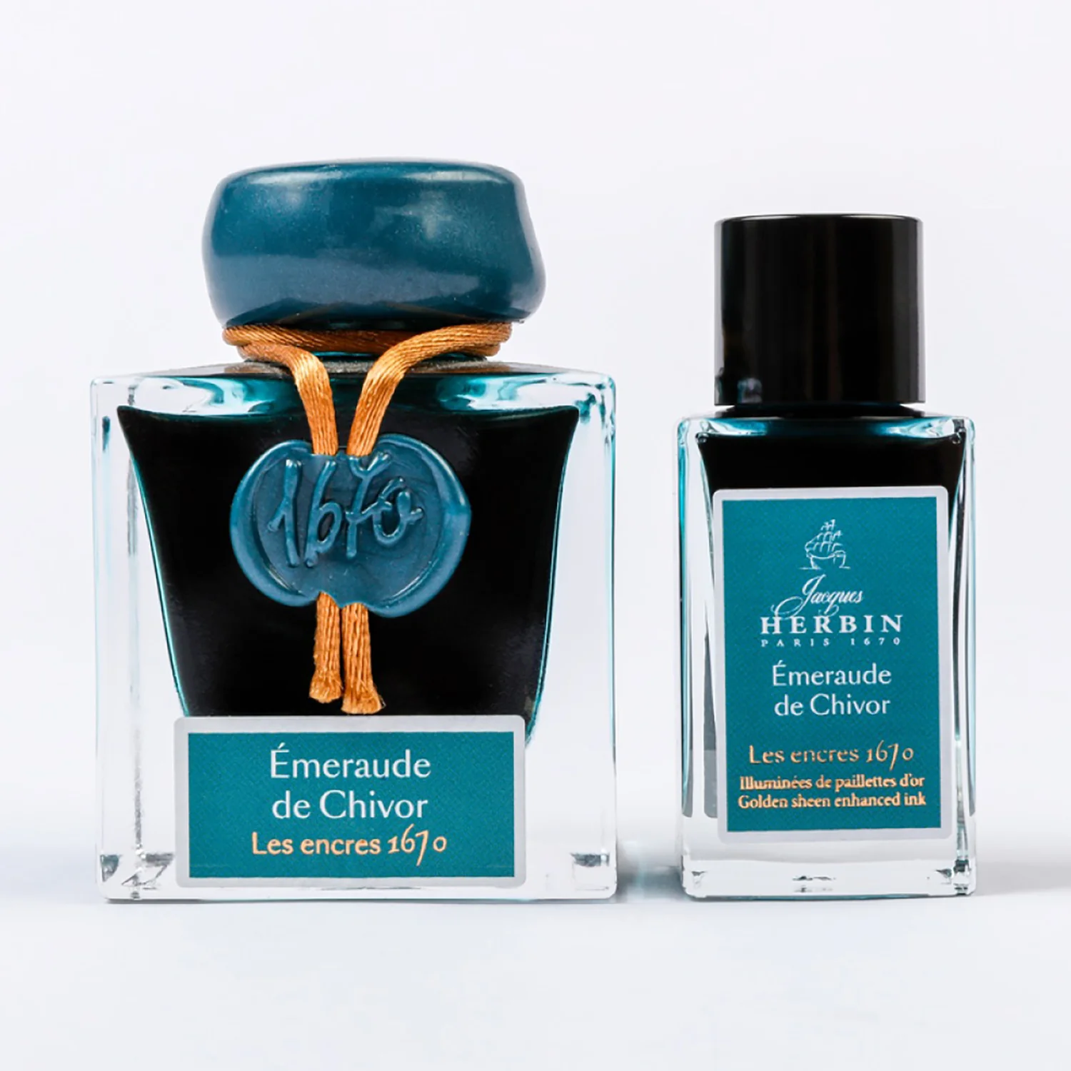 Jacques Herbin 1670 Emerald of Chivor - 15ml Bottled Ink - Image 12