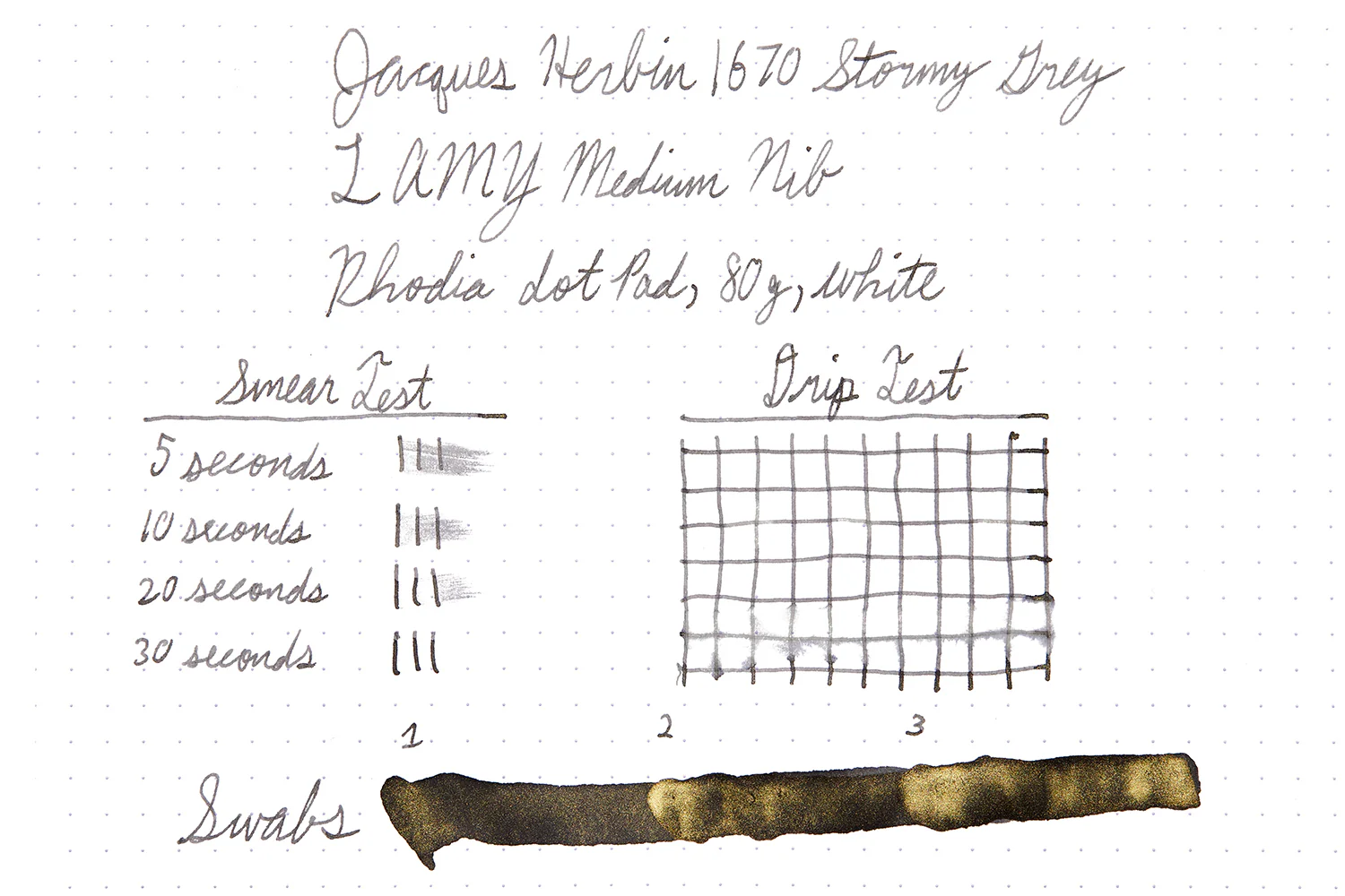 Jacques Herbin 1670 Stormy Grey - 50ml Bottled Ink - Image 7