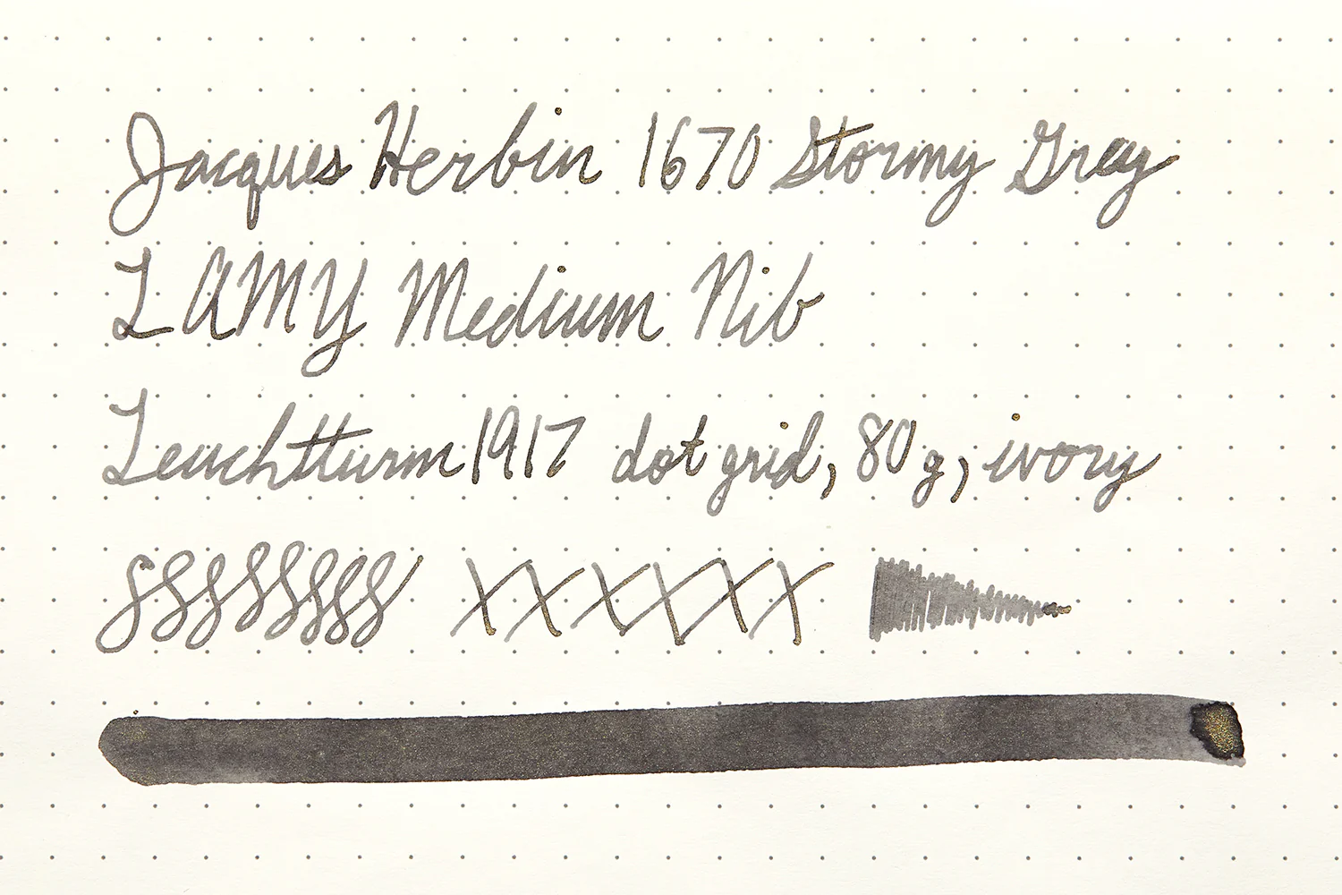 Jacques Herbin 1670 Stormy Grey - 50ml Bottled Ink - Image 9