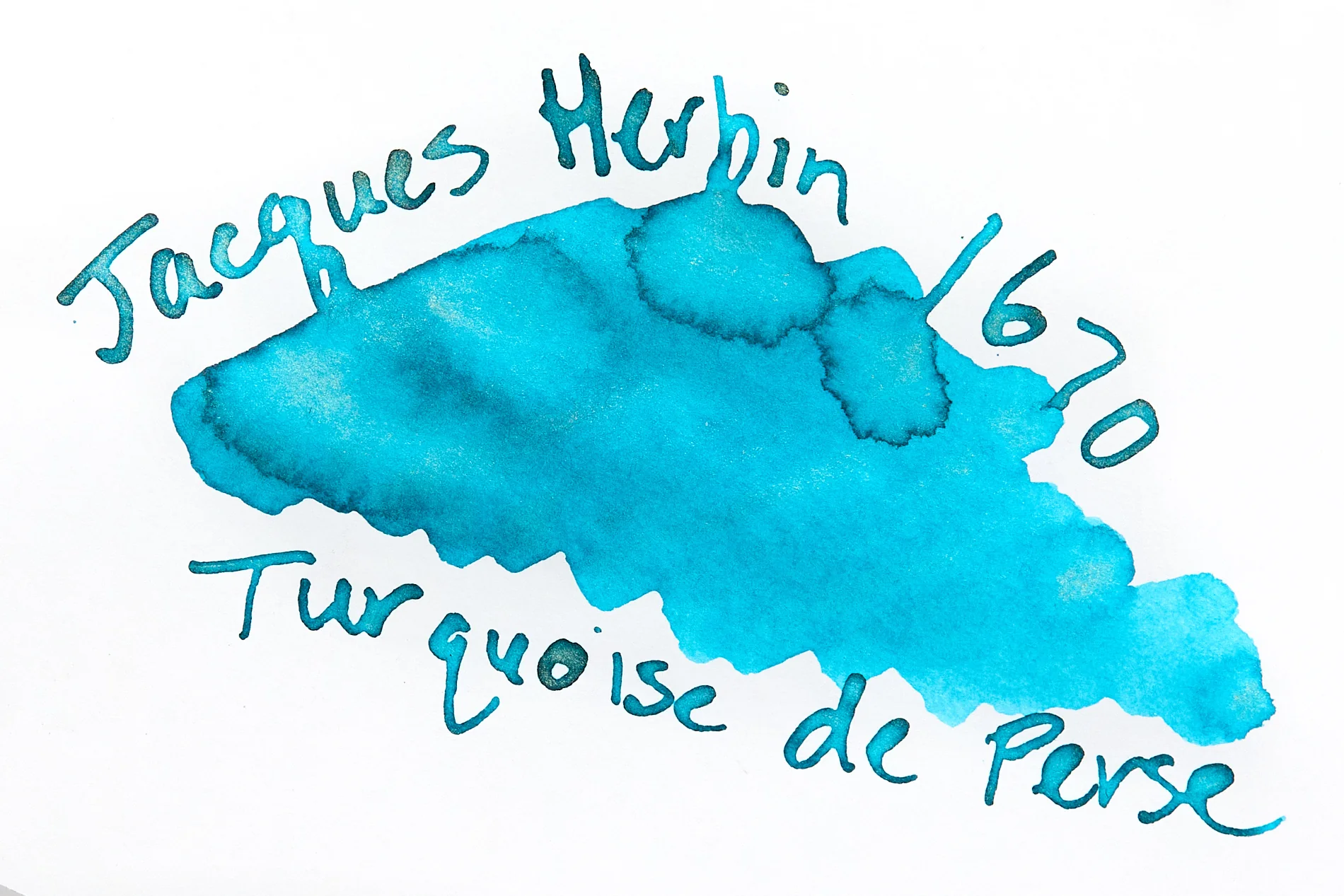 Jacques Herbin 1670 Turquoise de Perse - Ink Sample - Image 3