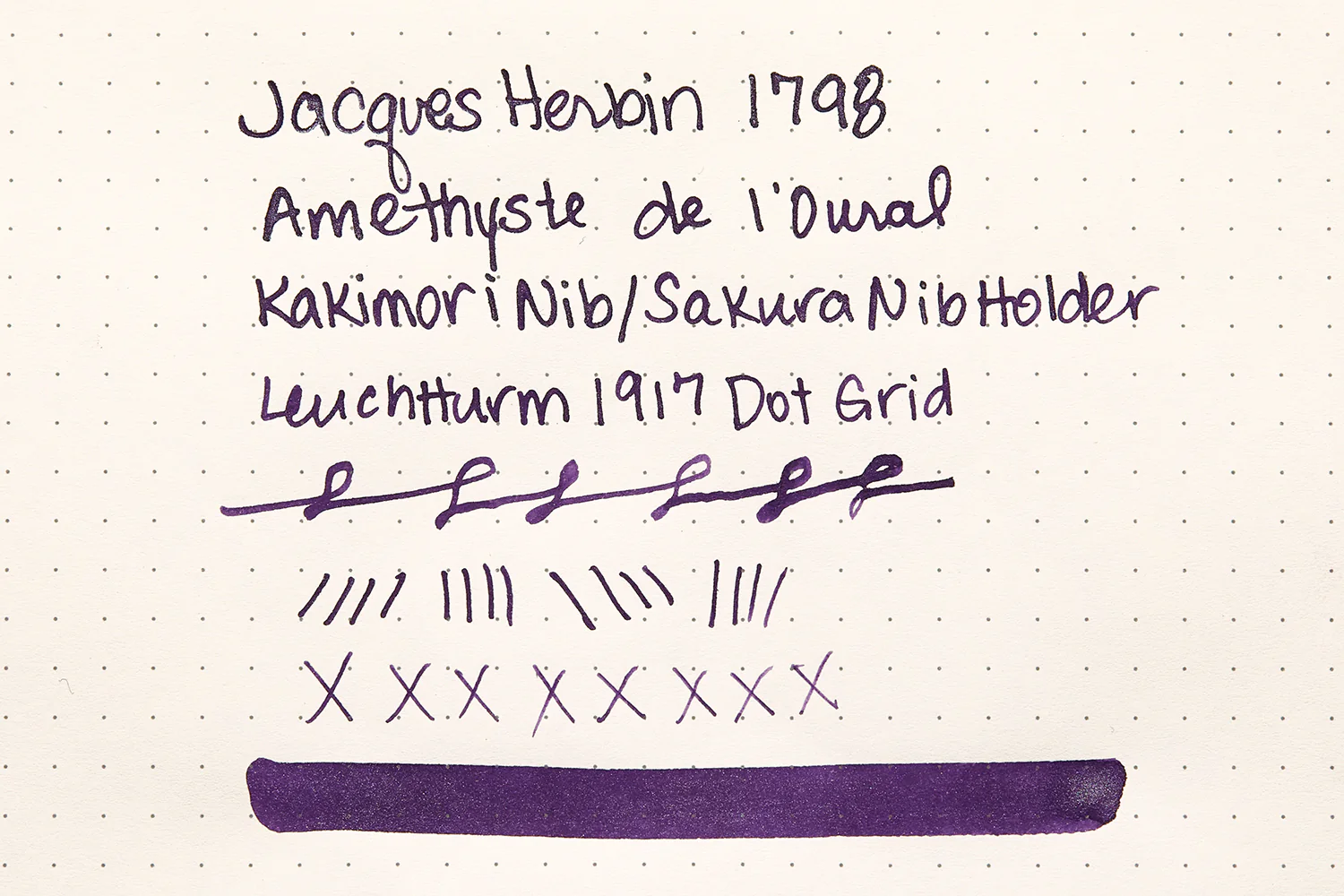 Jacques Herbin 1798 Amethyste de l'Oural - 15ml Bottled Ink - Image 10