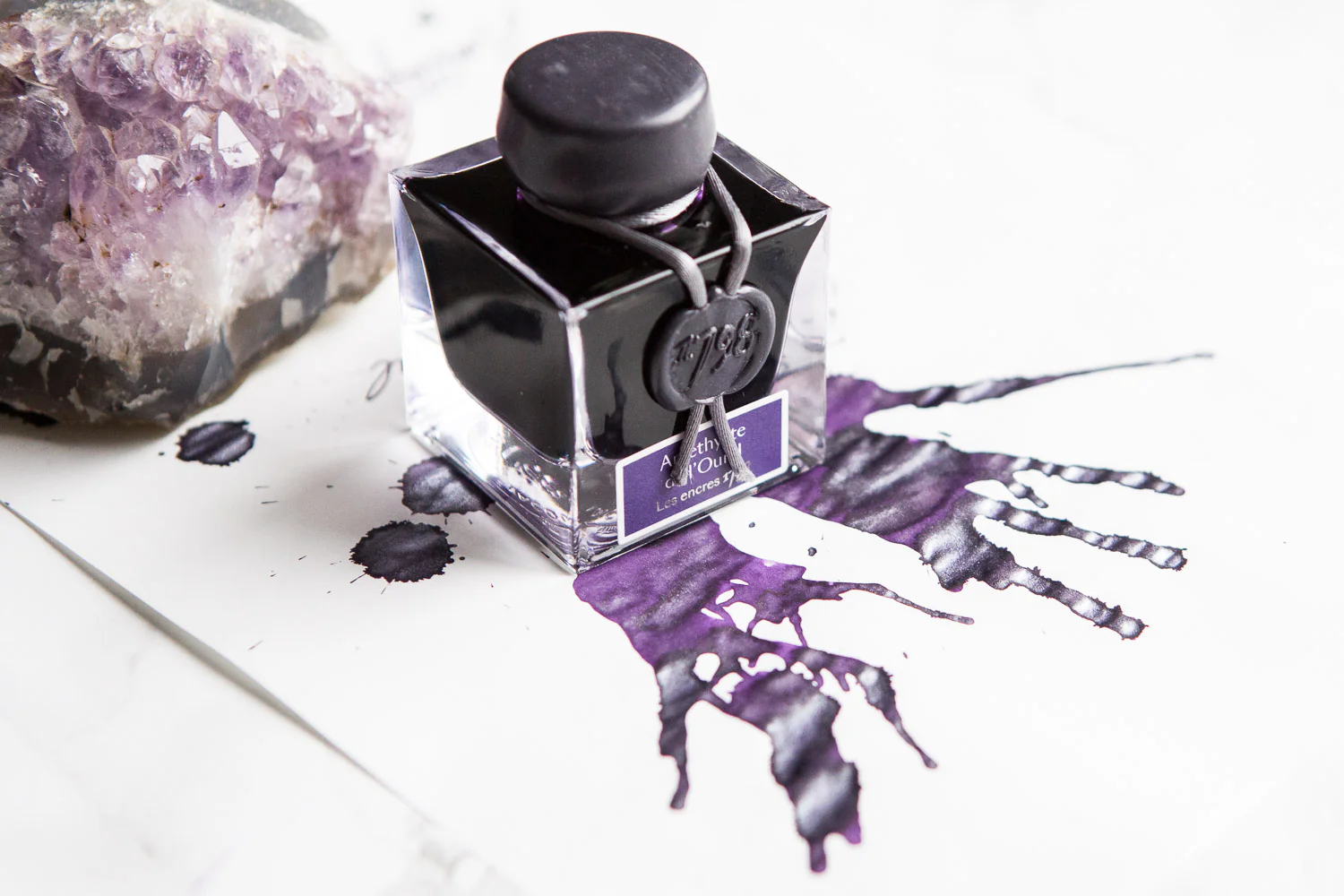 Jacques Herbin 1798 Amethyste de l'Oural - 50ml Bottled Ink - Image 4