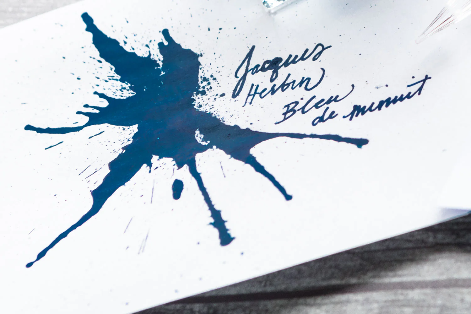 Jacques Herbin Bleu de Minuit - Ink Sample - Image 2