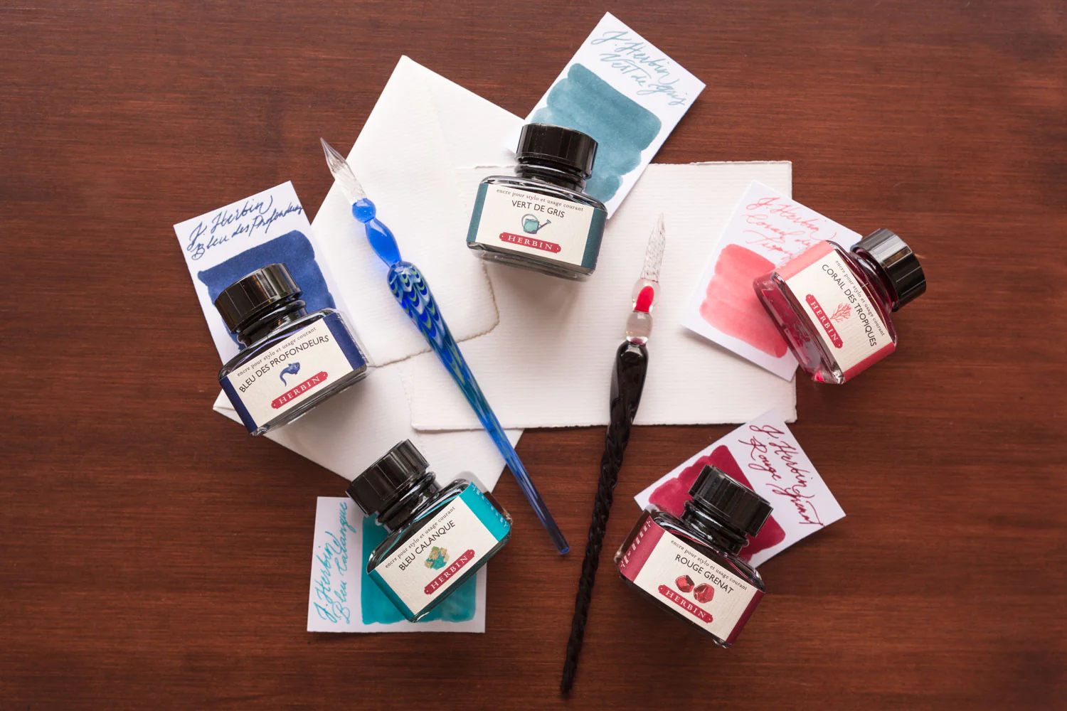 Jacques Herbin Corail des Tropiques - 30ml Bottled Ink - Image 3