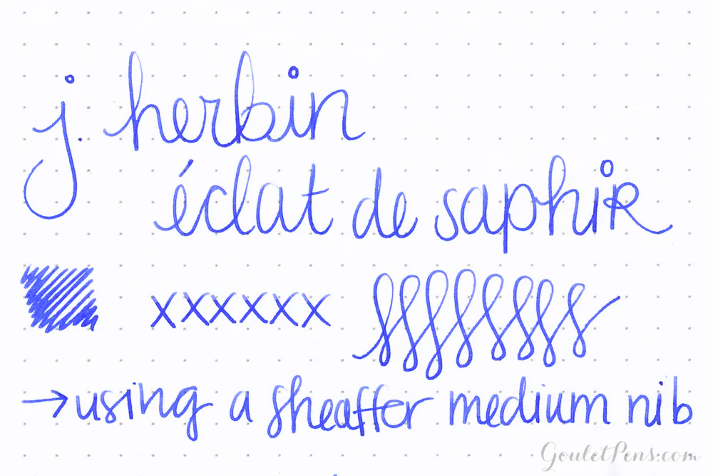 Jacques Herbin Eclat de Saphir - Ink Sample - Image 2