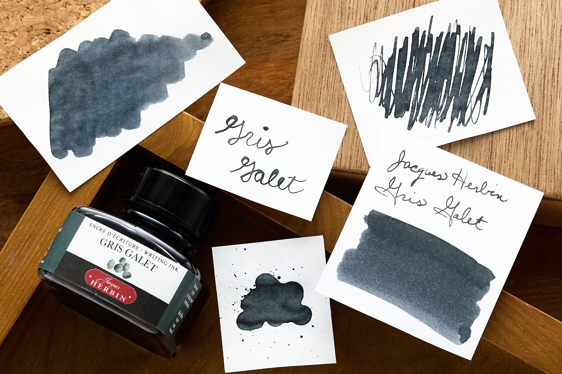 Jacques Herbin Gris Galet - Ink Sample - Image 6