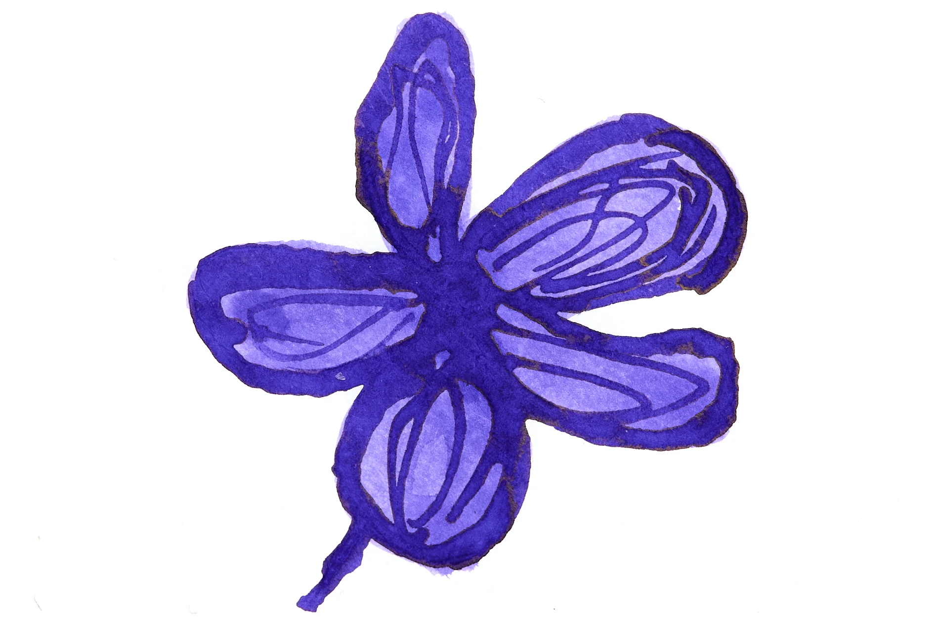 Jacques Herbin Iris Sagesse - Ink Sample - Image 2