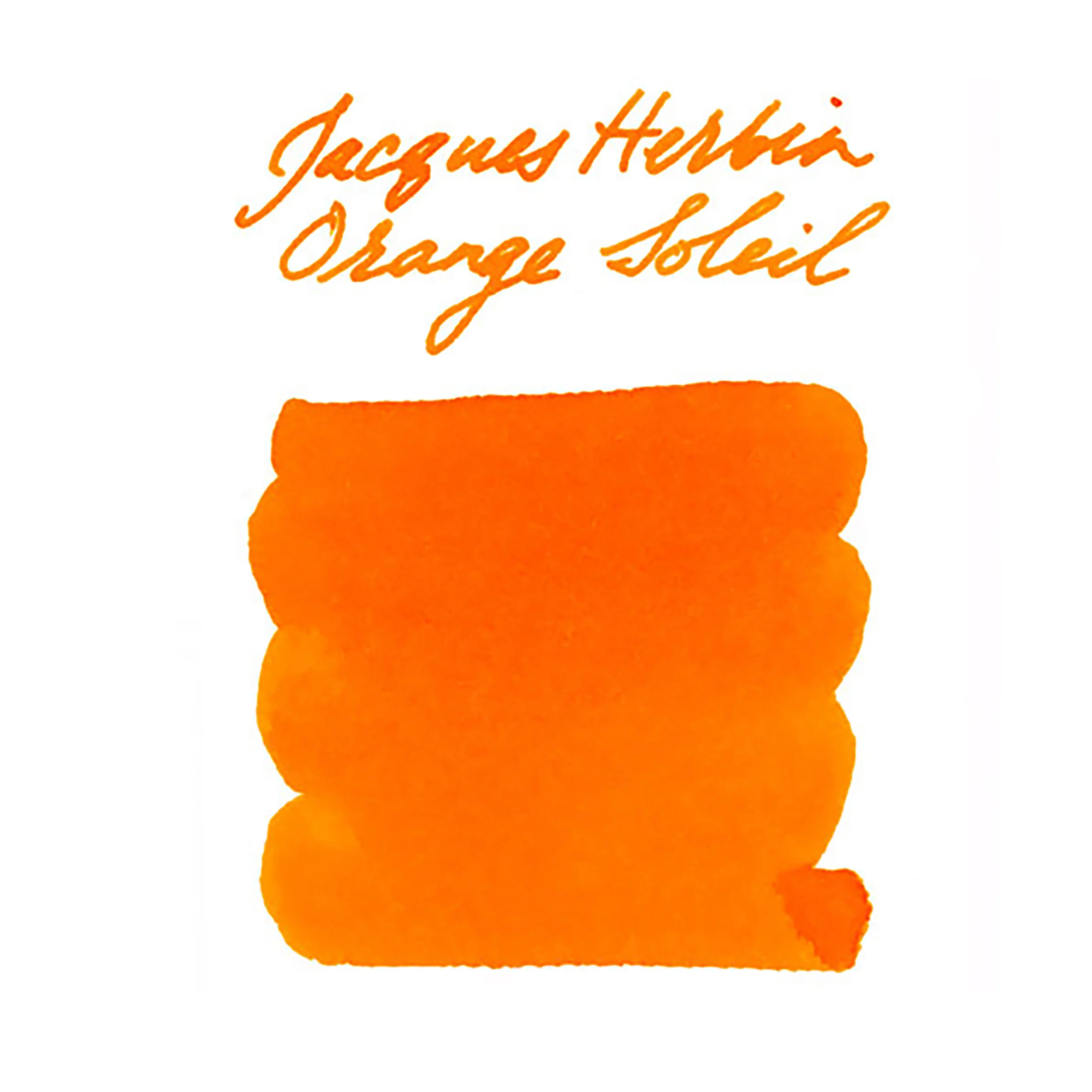 Jacques Herbin Orange Soleil - Ink Sample