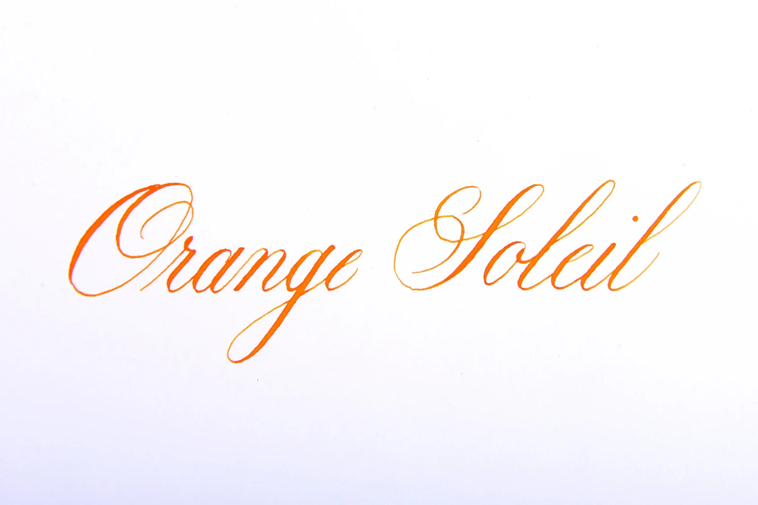 Jacques Herbin Orange Soleil - Ink Sample - Image 3