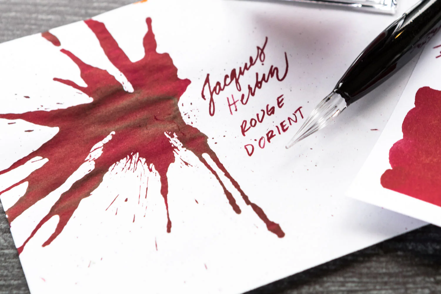 Jacques Herbin Rouge d'Orient - Ink Sample - Image 2