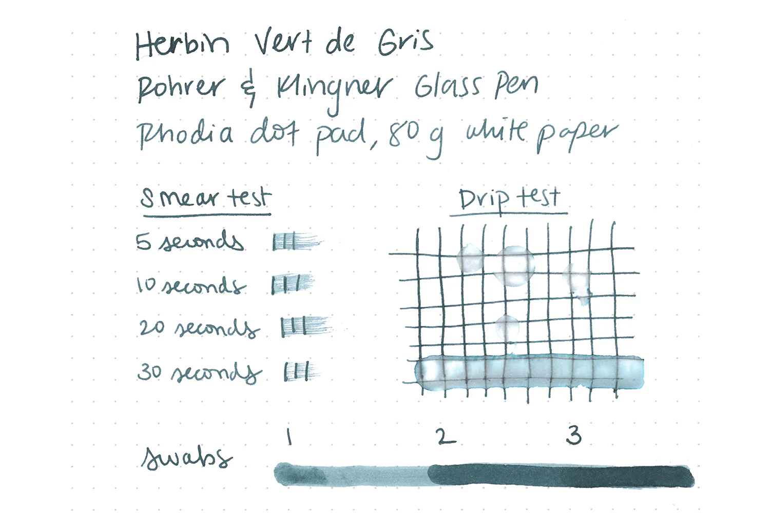 Jacques Herbin Vert de Gris - 30ml Bottled Ink - Image 2