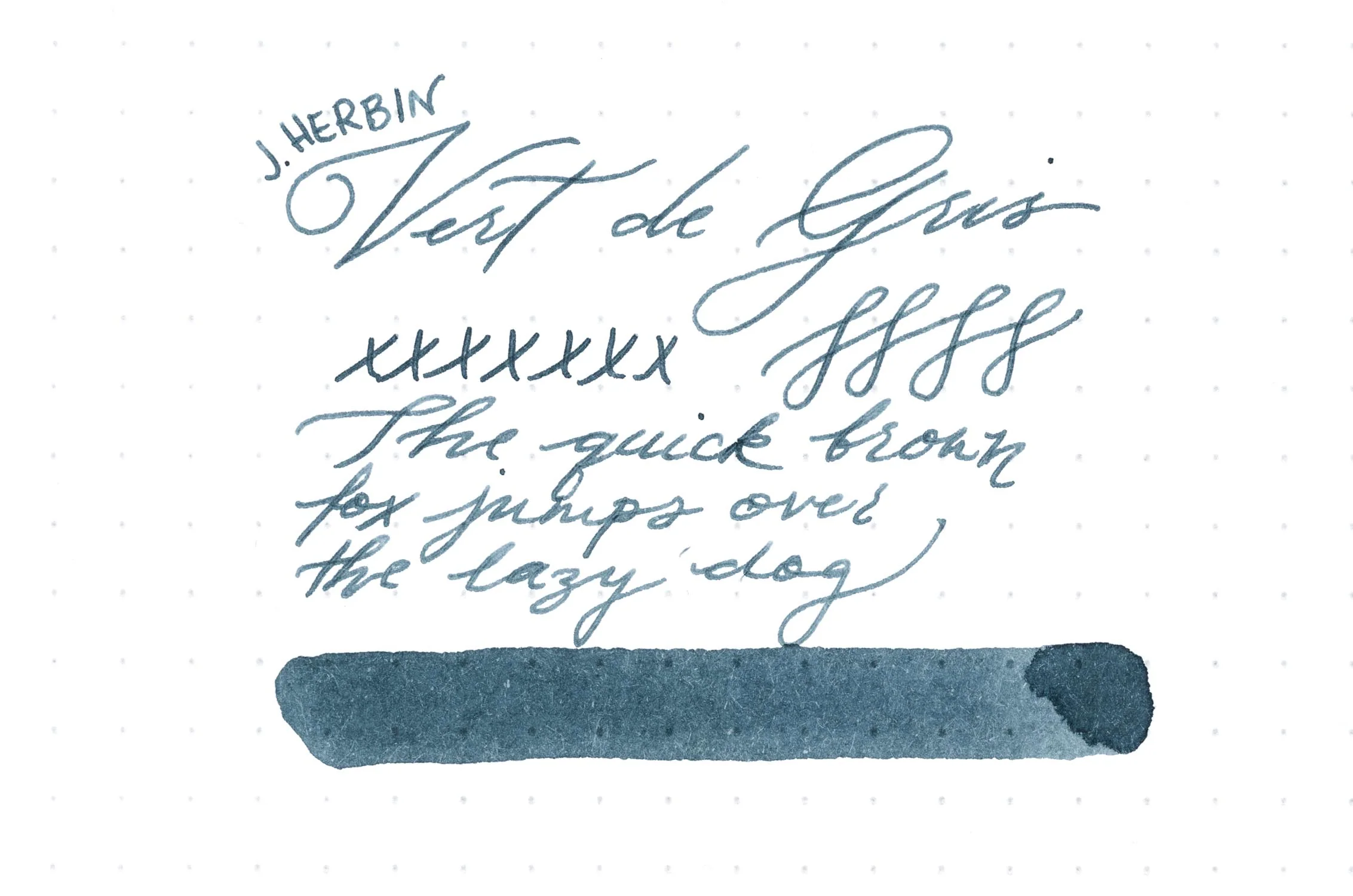 Jacques Herbin Vert de Gris - 30ml Bottled Ink - Image 3