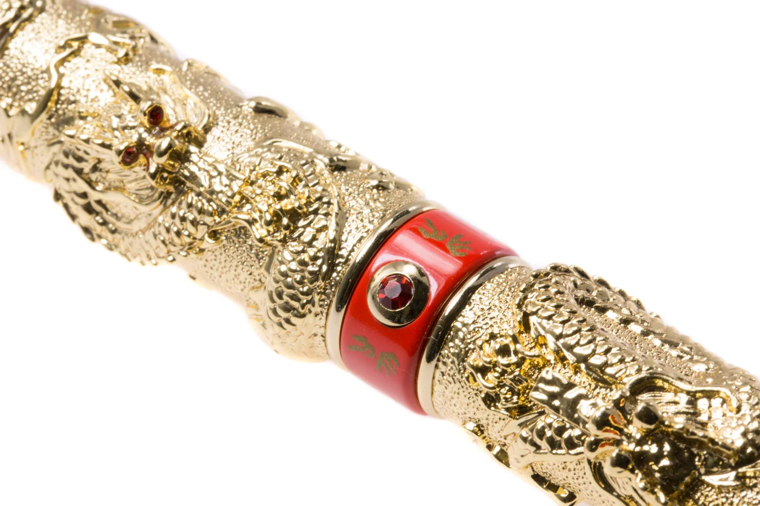 Jinhao 999 Dragon Fountain Pen - Gold/Red - Image 4