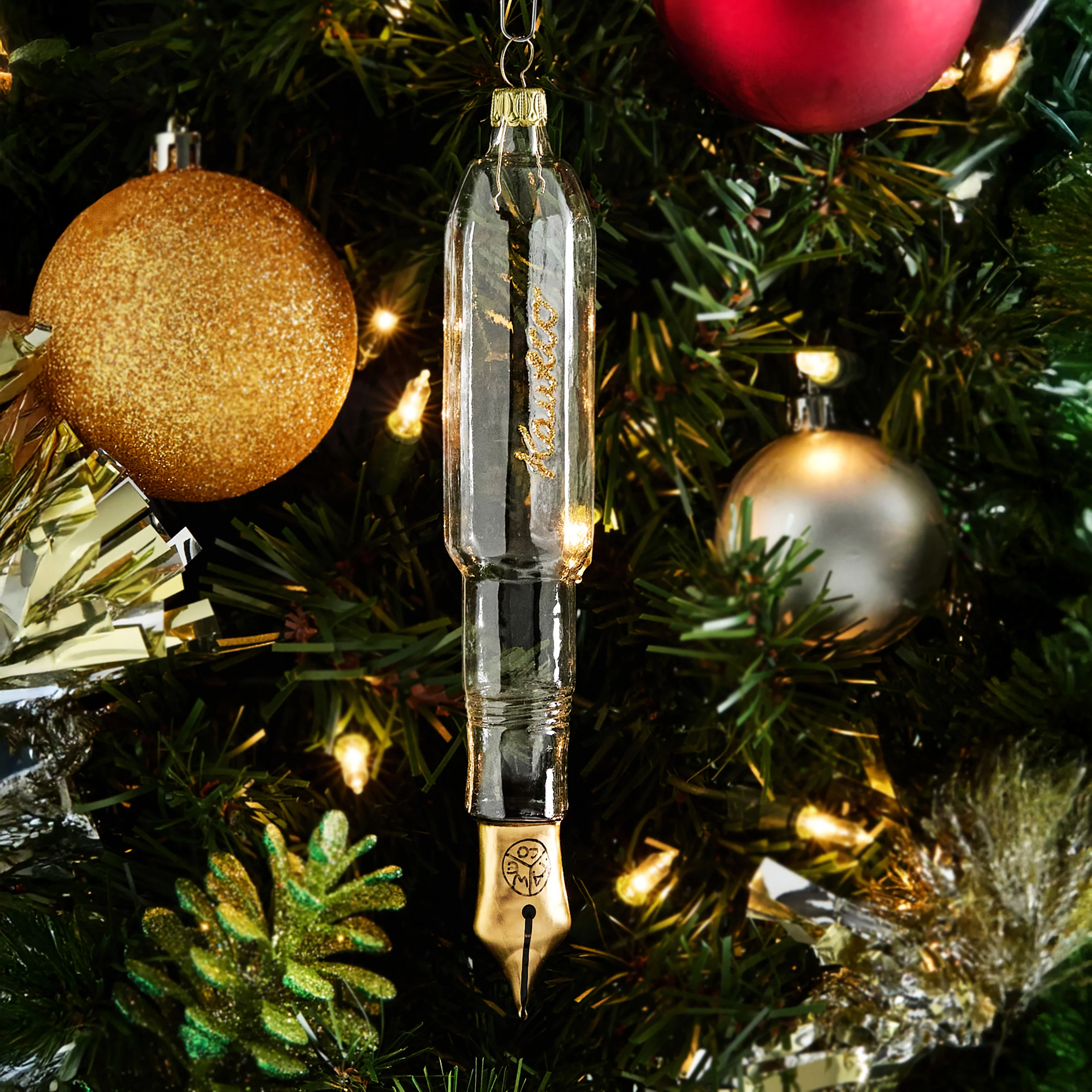 Kaweco Clear Glass Fountain Ornament