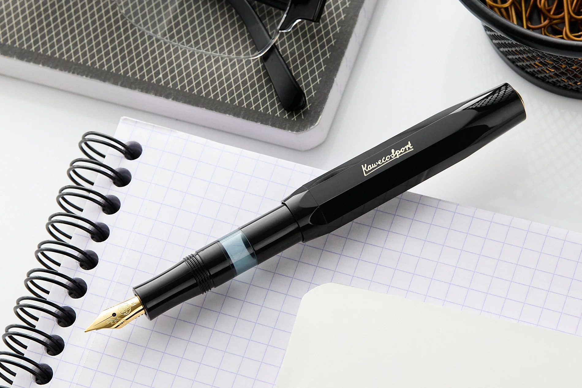 Kaweco Piston Sport Fountain Pen - Black - Image 6