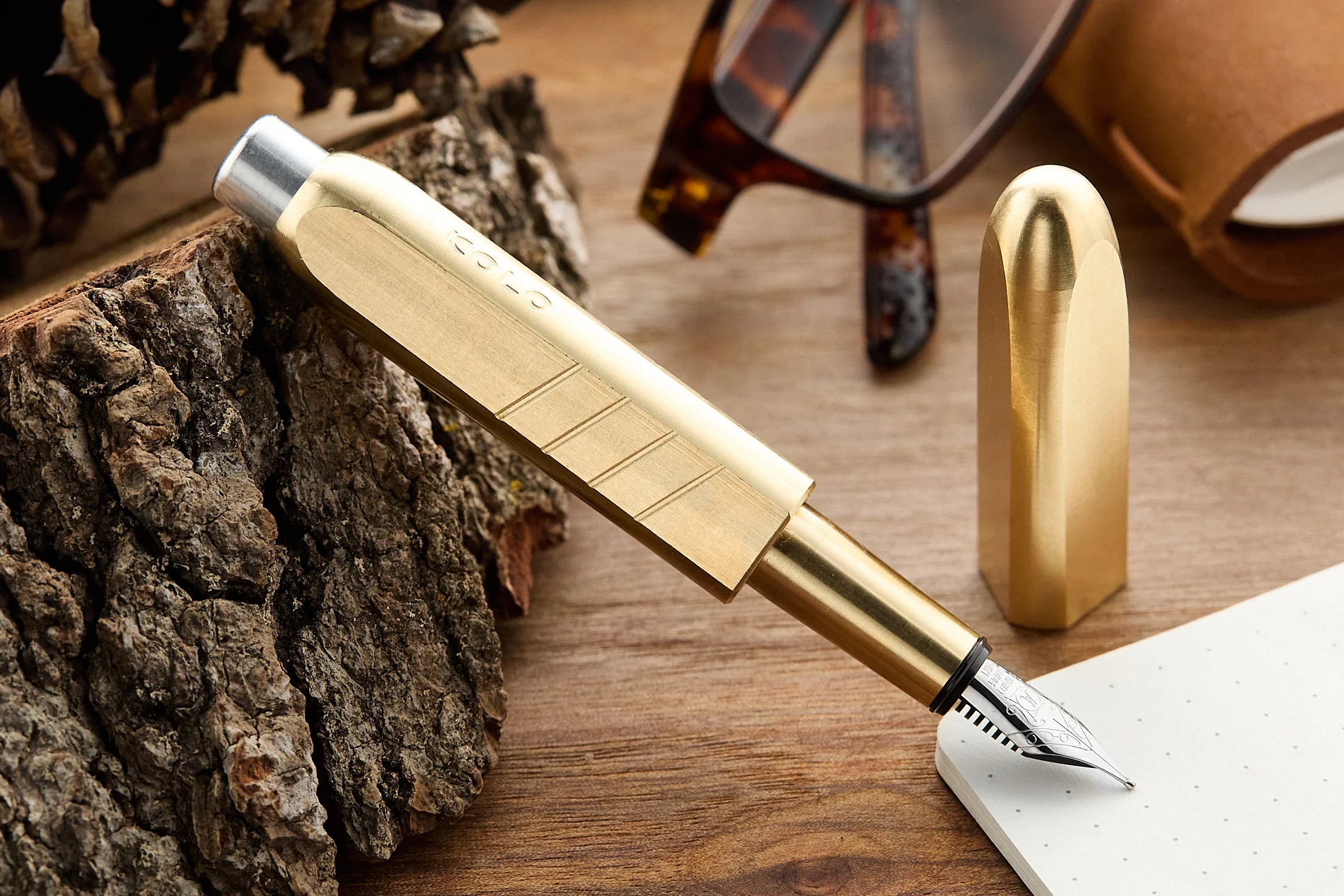 Kolo Tino Fountain Pen - Raw Brass - Image 5