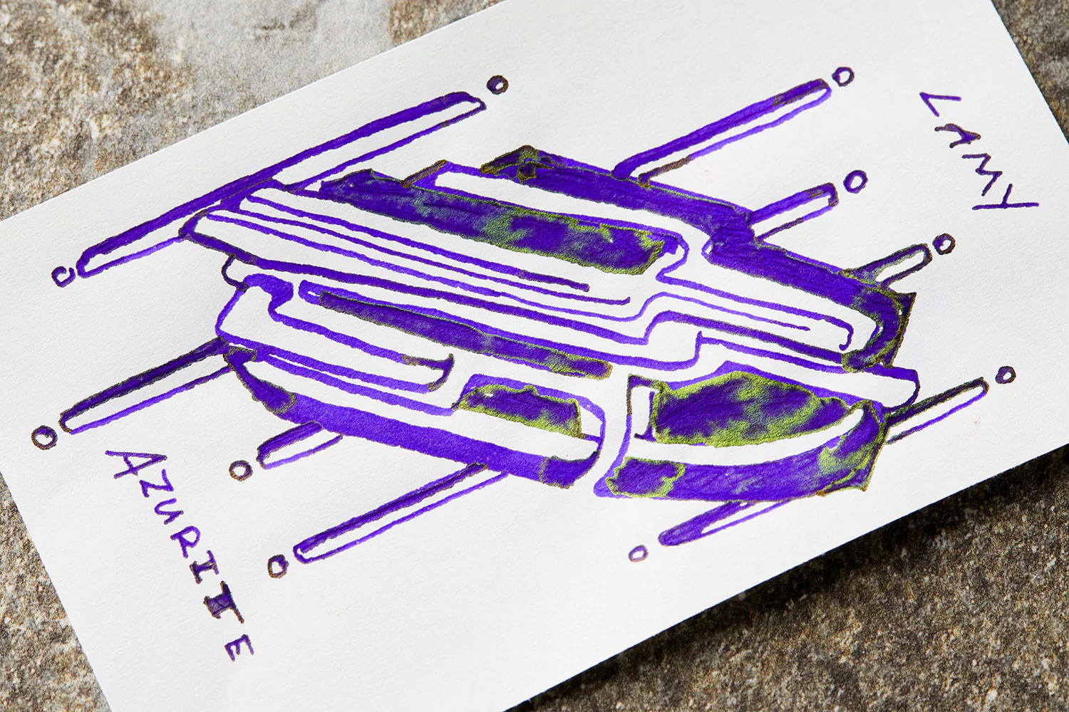 LAMY azurite - Ink Sample - Image 5