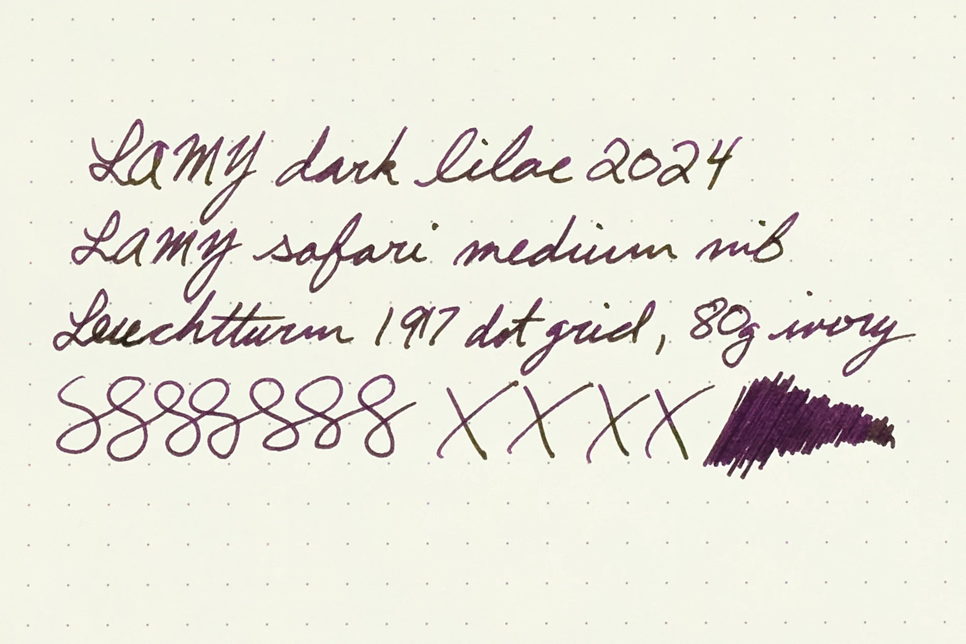 LAMY dark lilac - Ink Sample - Image 9