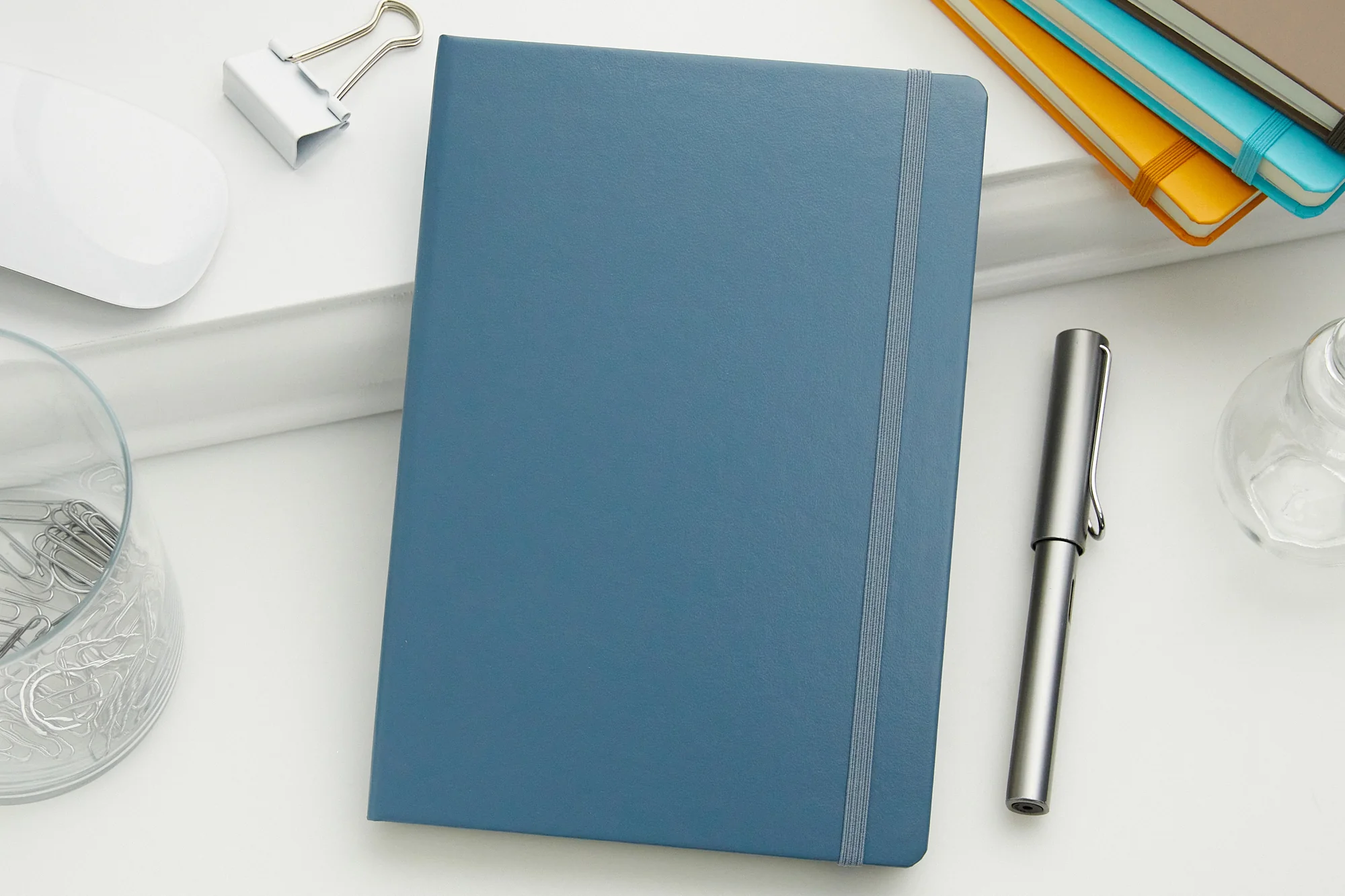 Leuchtturm1917 Medium A5 Notebook - Stone Blue, Dot Grid - Image 2