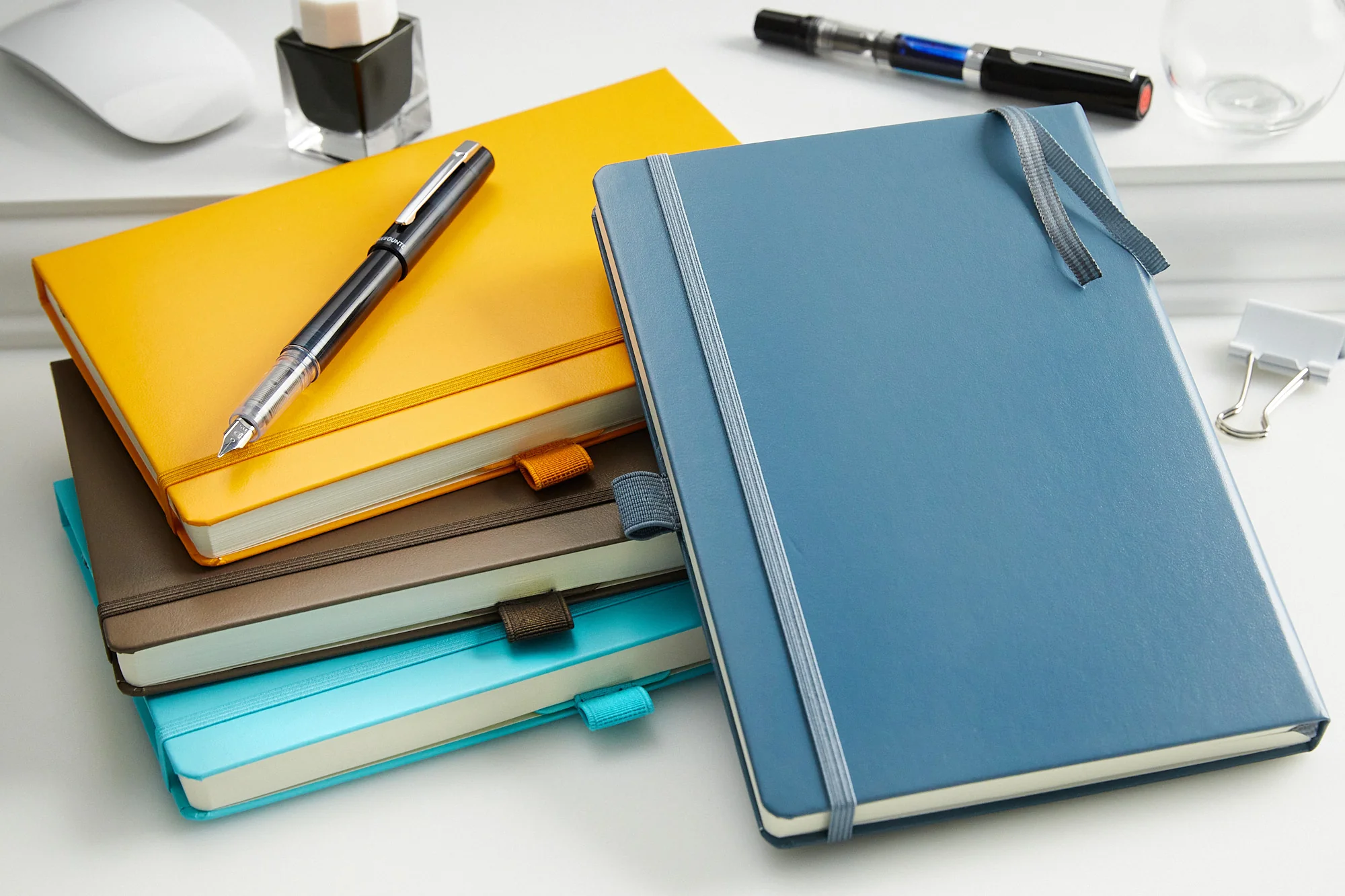 Leuchtturm1917 Medium A5 Notebook - Stone Blue, Dot Grid - Image 3