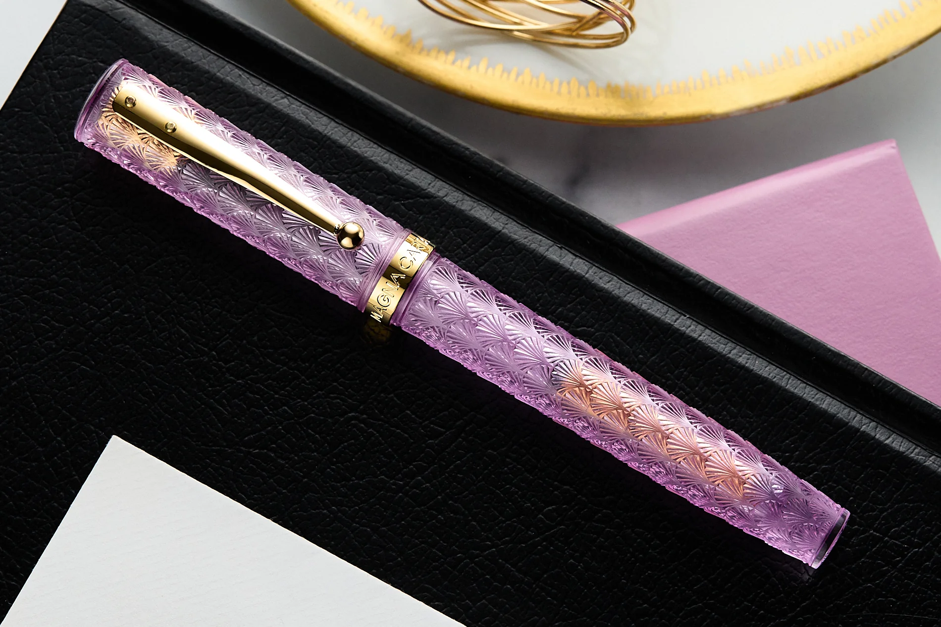 Magna Carta Mag 600 Fountain Pen - Art Deco Purple (Special Edition) - Image 2