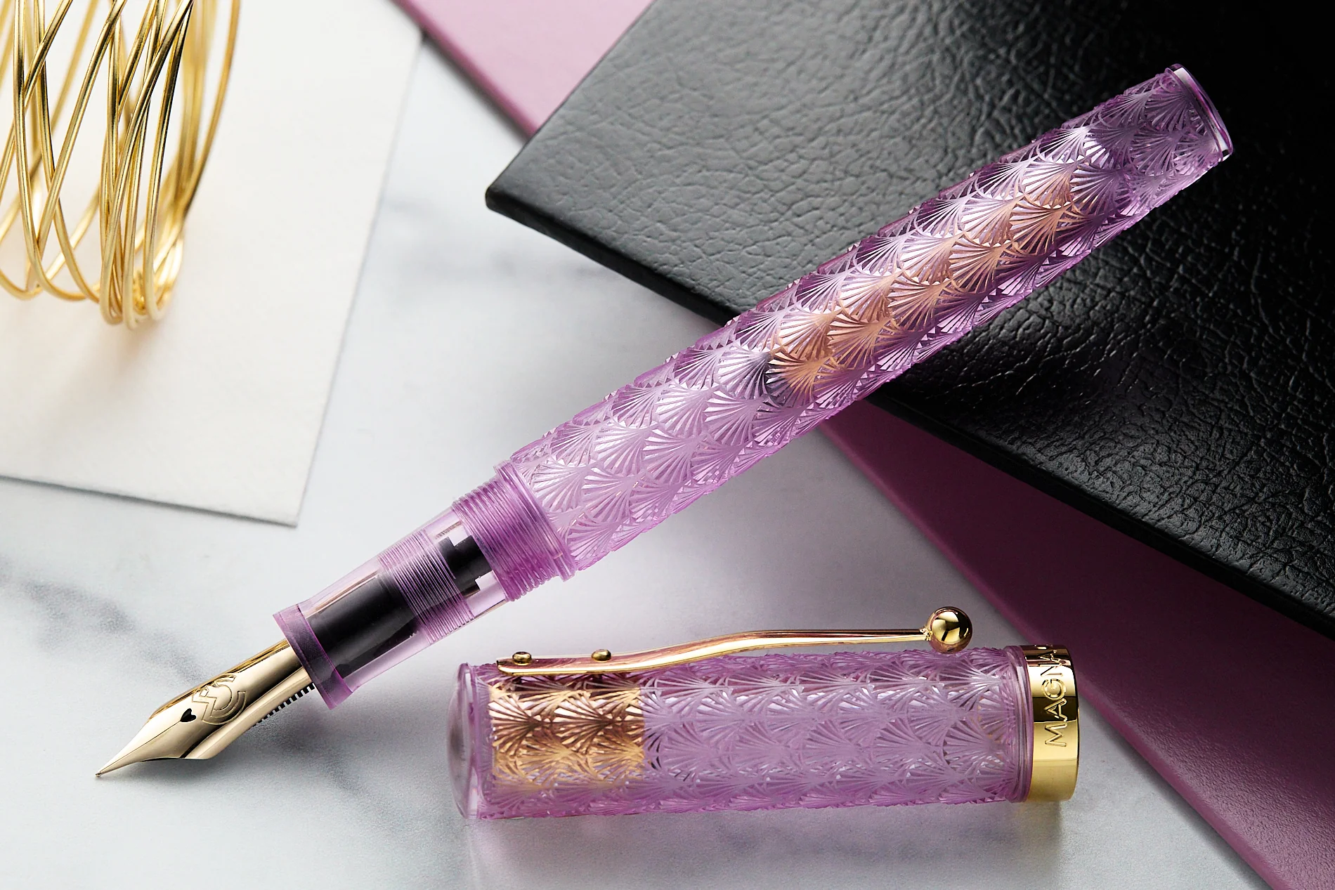 Magna Carta Mag 600 Fountain Pen - Art Deco Purple (Special Edition) - Image 5