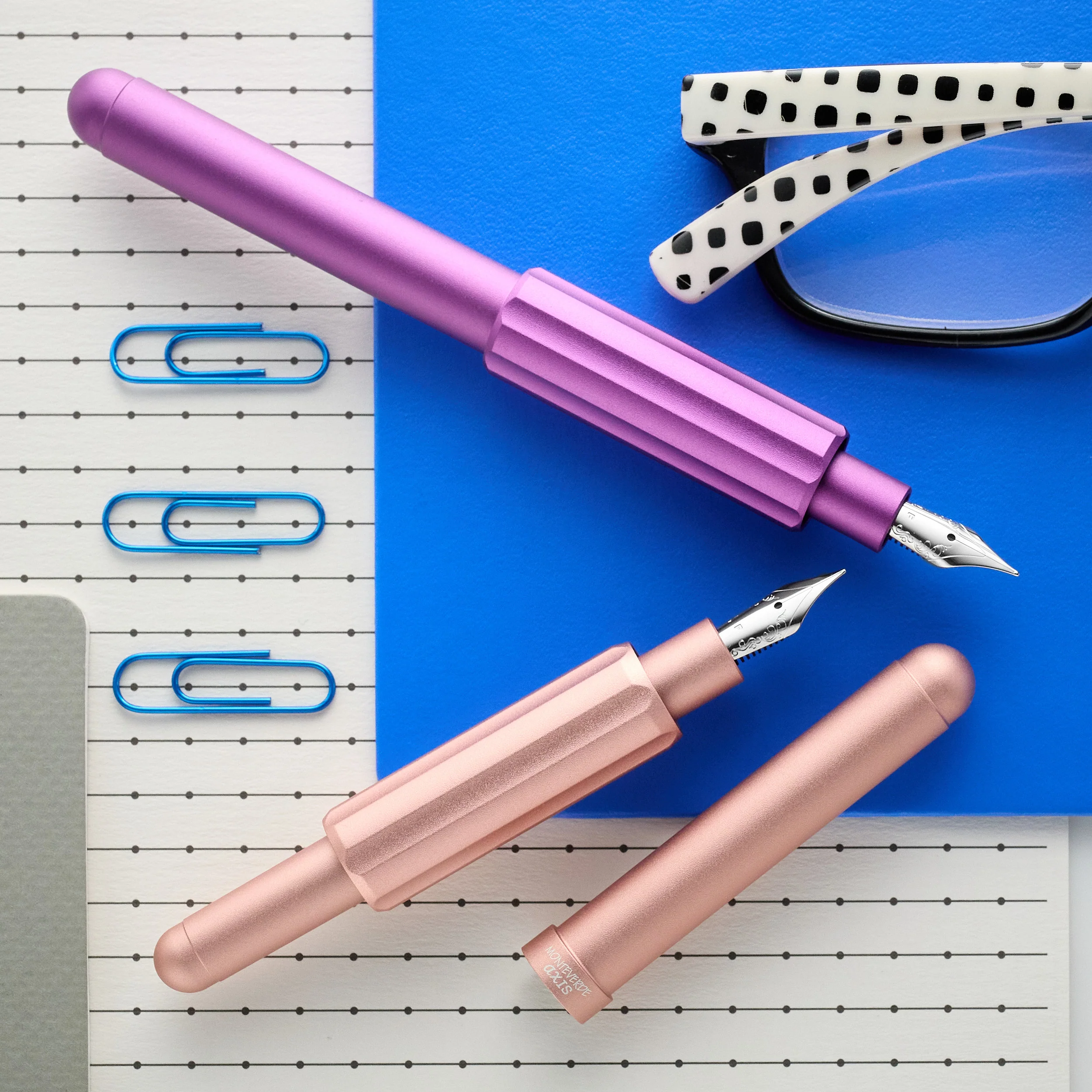 Monteverde Axis Fountain Pen - Matte Champagne - Image 6