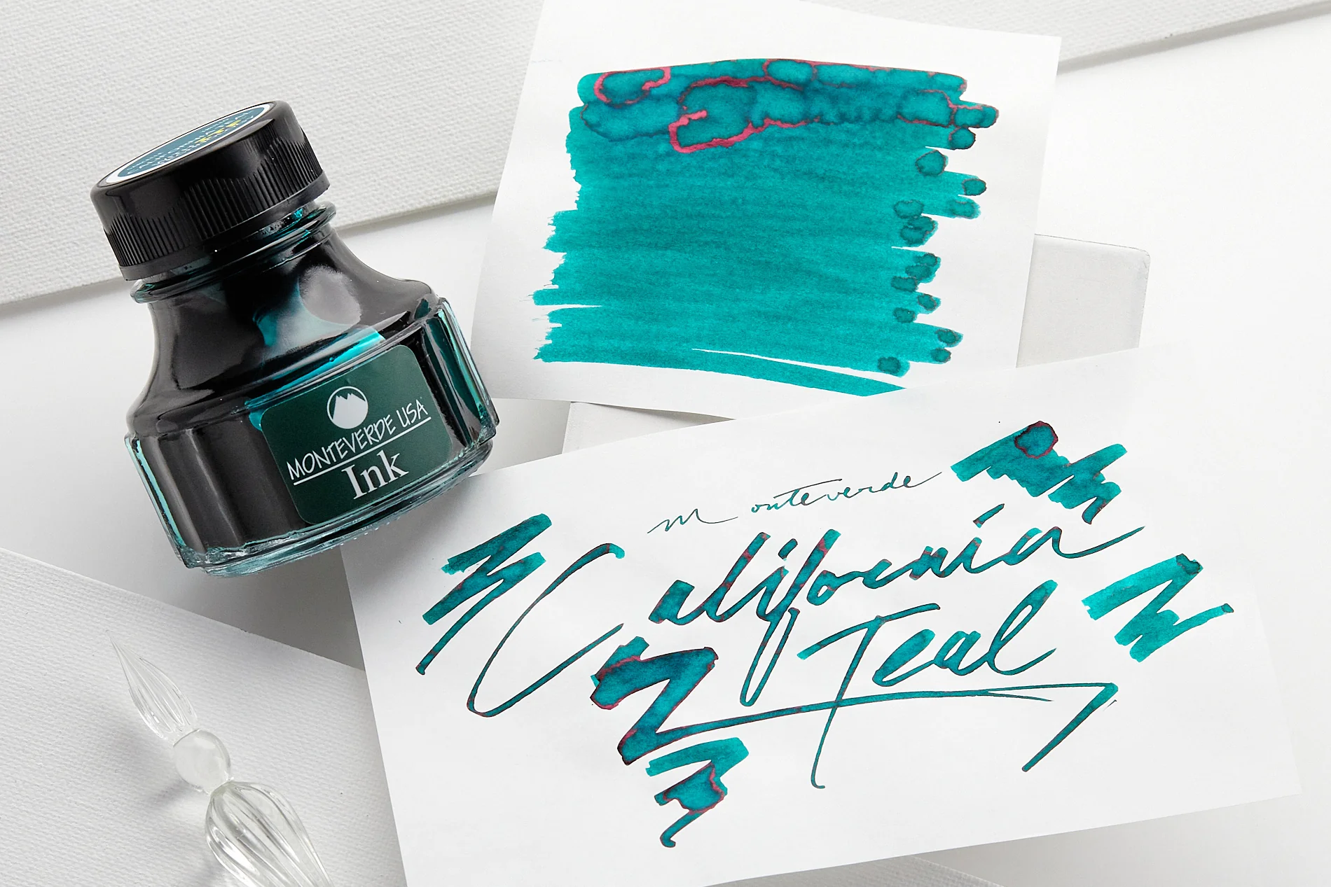 Monteverde California Teal - 30ml Bottled Ink - Image 3