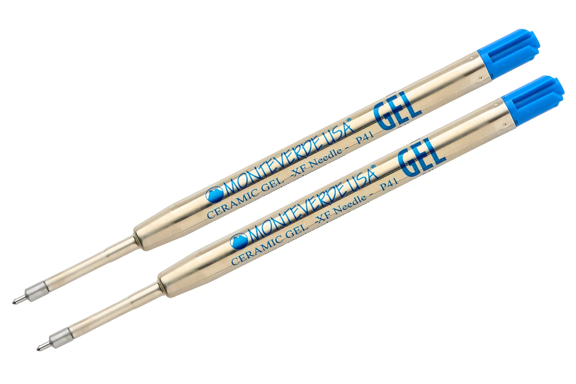Monteverde Capless Gel P41 Rollerball Refills - Blue, 0.5mm XF Needlepoint (2-Pack) - Image 2