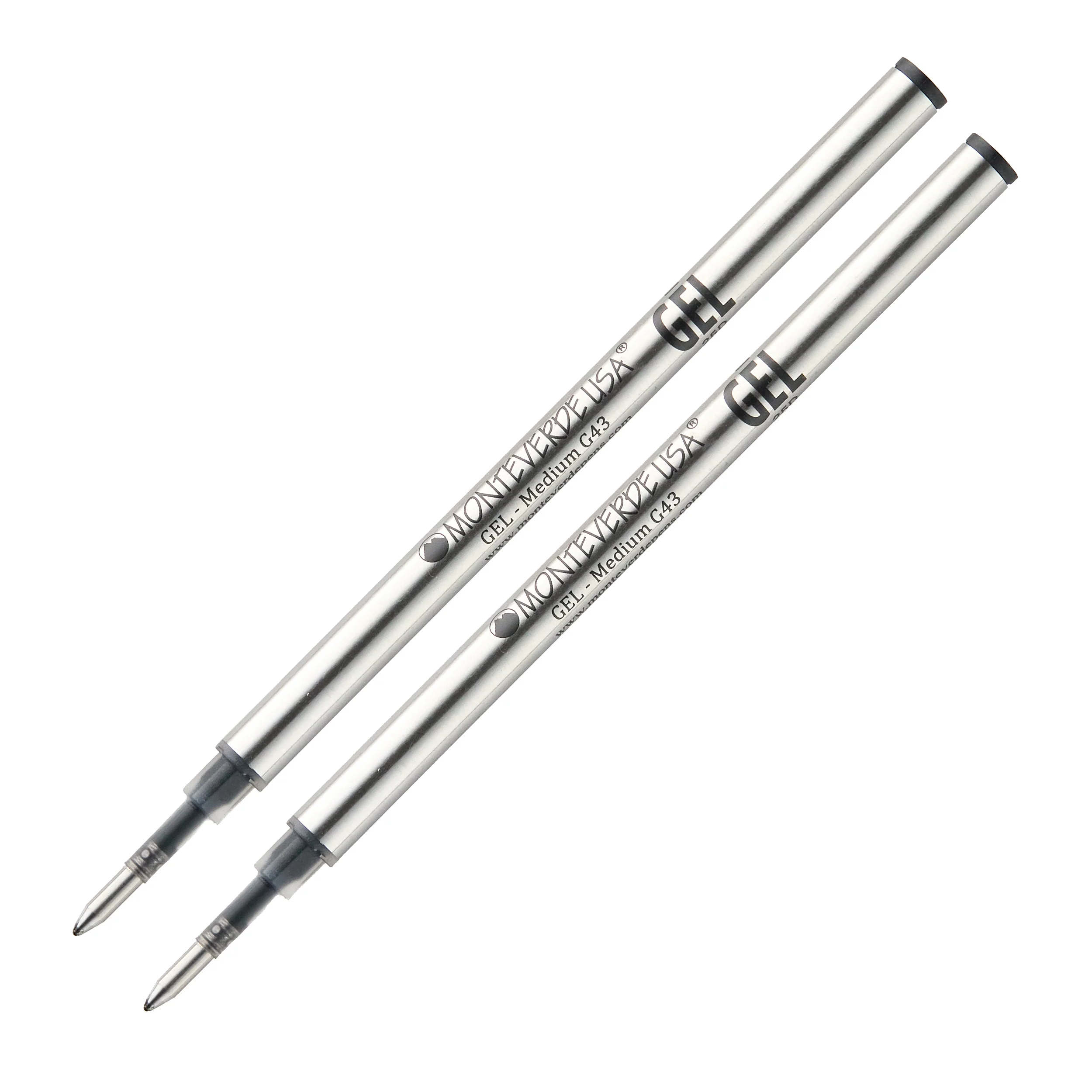 Monteverde Capped Gel G4 Rollerball Refill - Black 0.7mm Medium (2-Pack) - Image 2