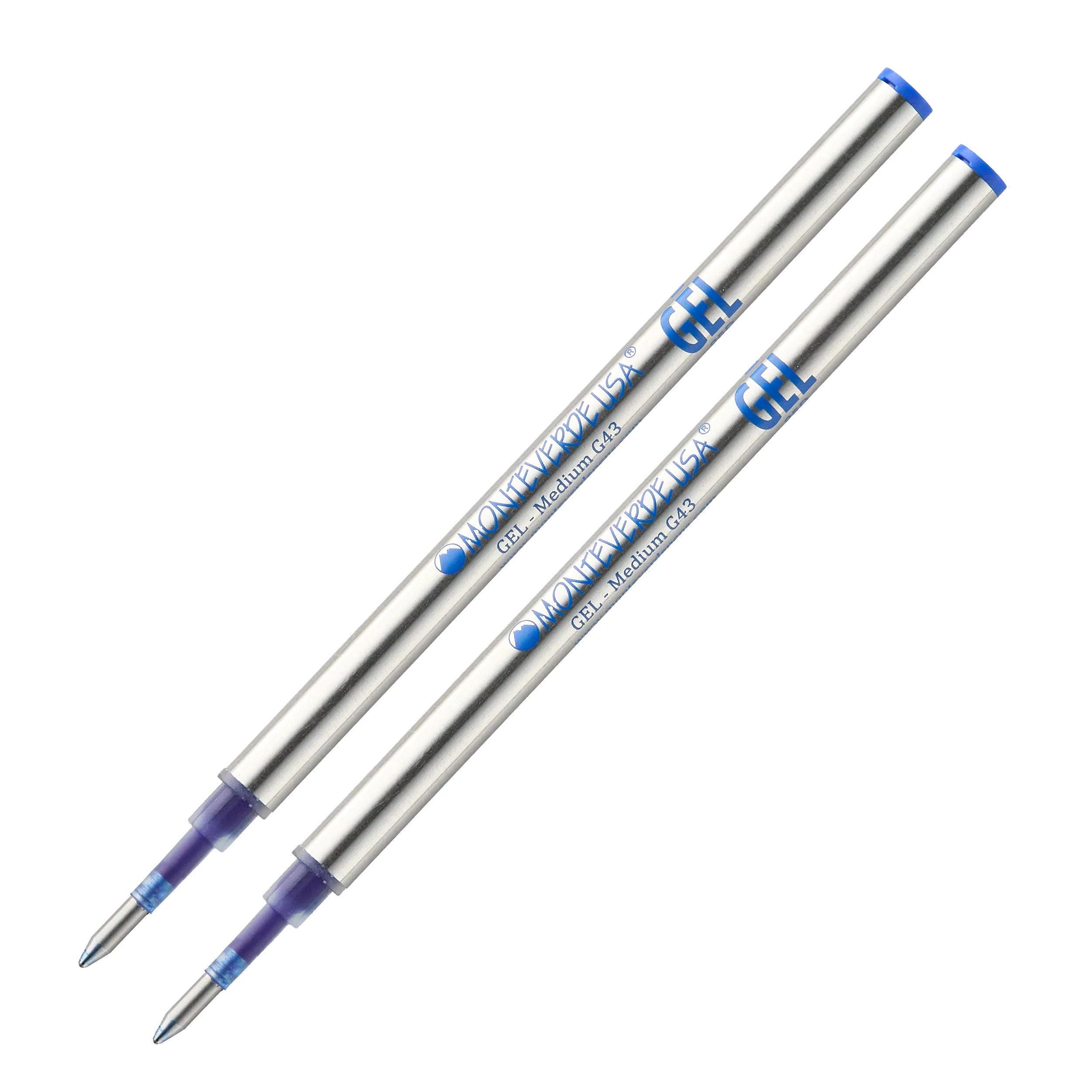 Monteverde Capped Gel G4 Rollerball Refill - Blue 0.7mm Medium (2-Pack) - Image 2