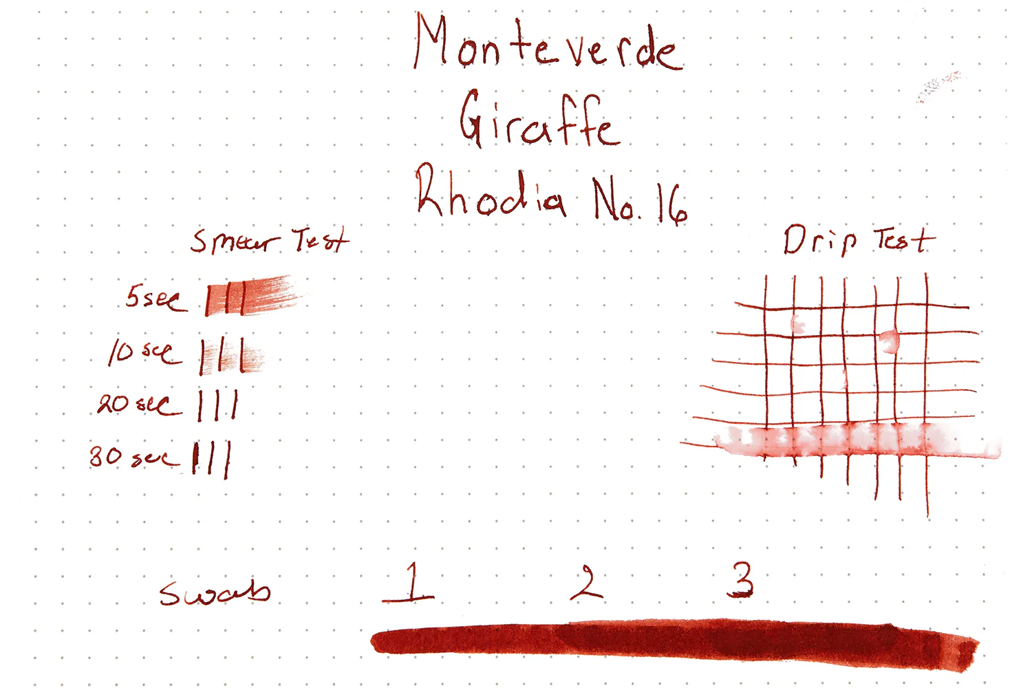 Monteverde Giraffe - Ink Sample - Image 2