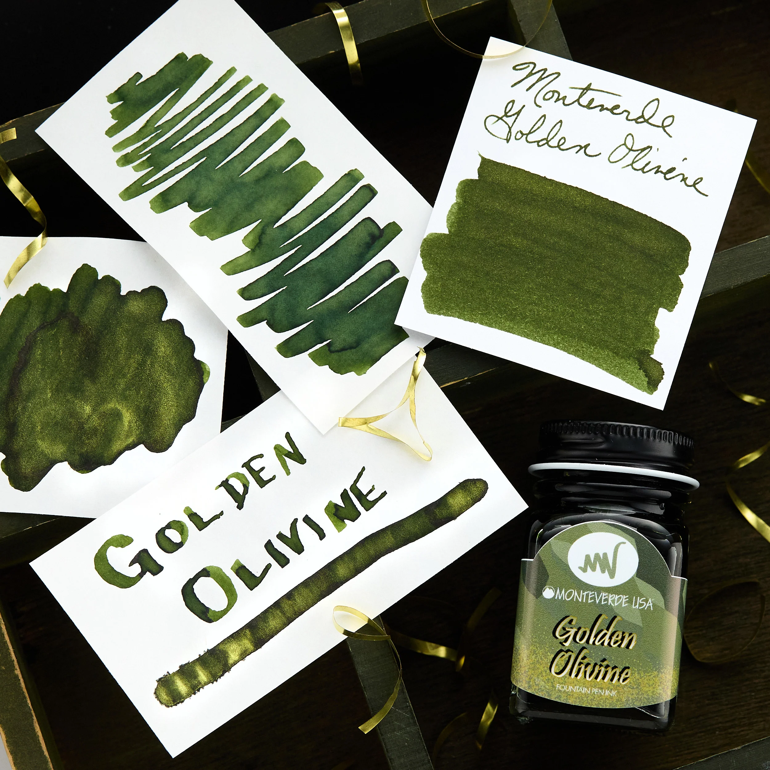 Monteverde Golden Olivine - Ink Sample - Image 10