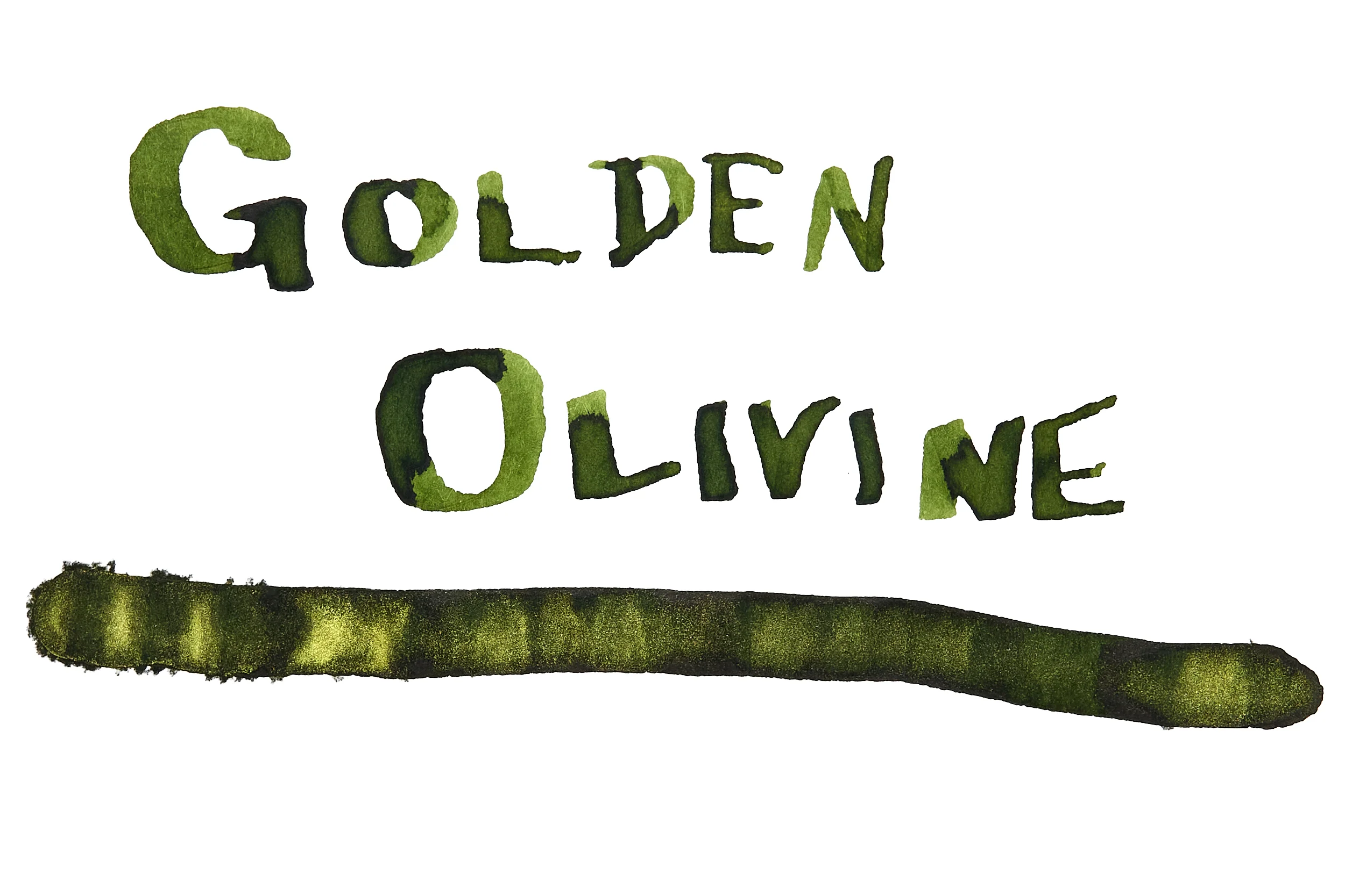 Monteverde Golden Olivine - Ink Sample - Image 4