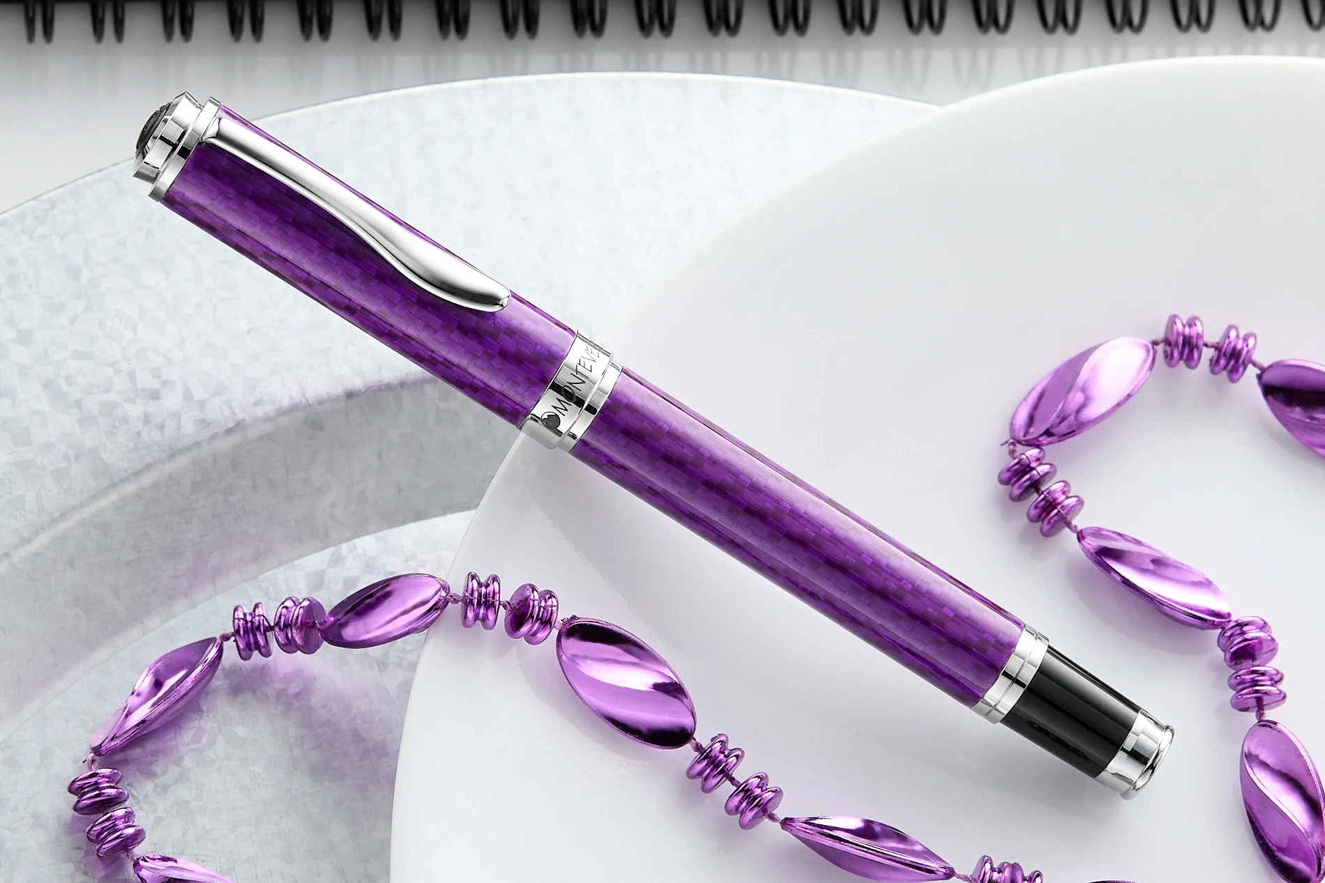 Monteverde Innova Fiberglass Fountain Pen - Amethyst (Special Edition) - Image 3