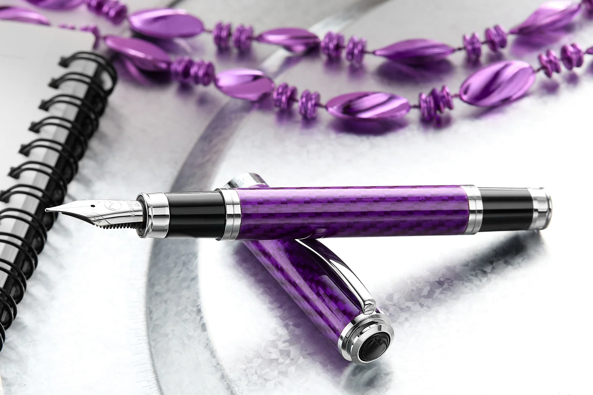 Monteverde Innova Fiberglass Fountain Pen - Amethyst (Special Edition) - Image 6