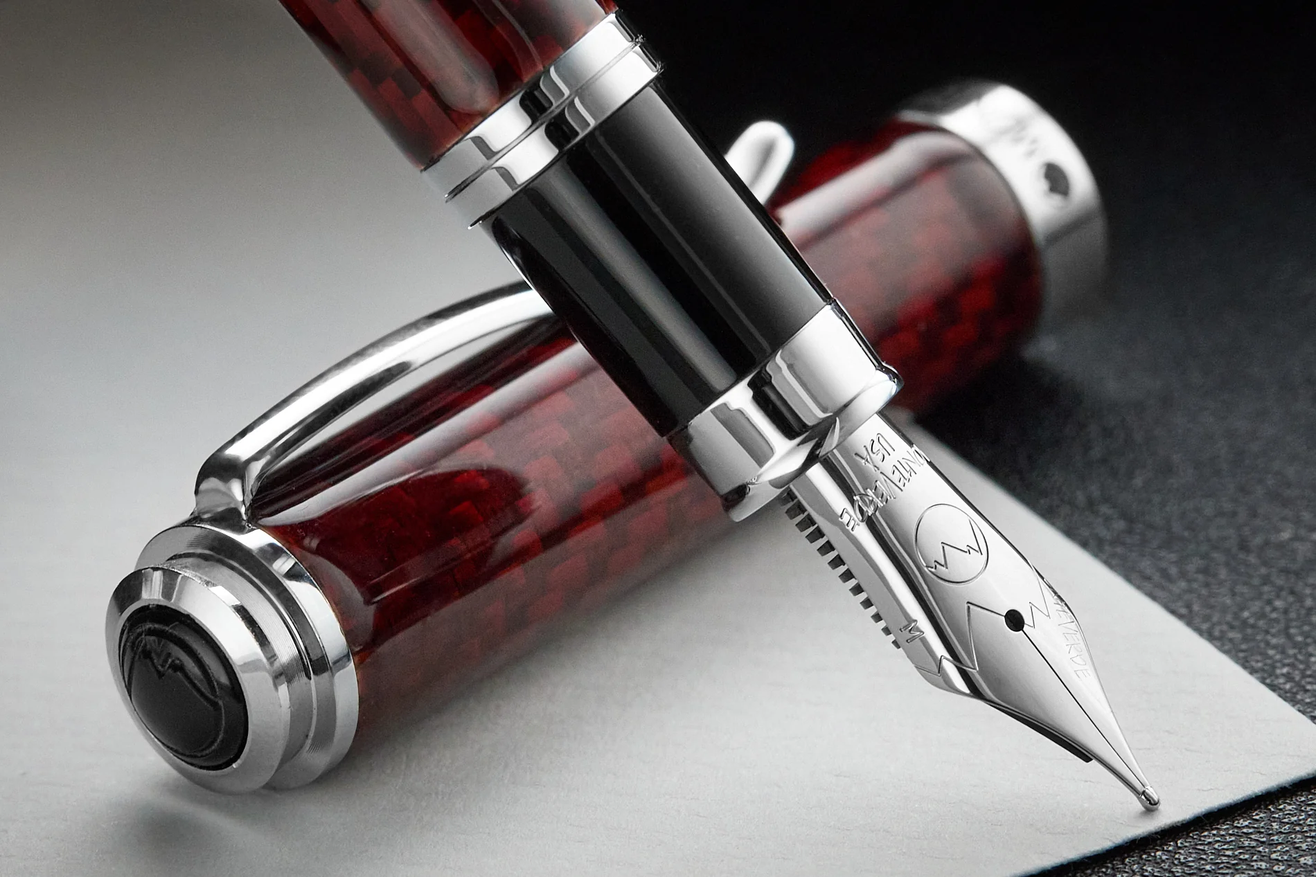 Monteverde Innova Fiberglass Fountain Pen - Garnet (Special Edition) - Image 5