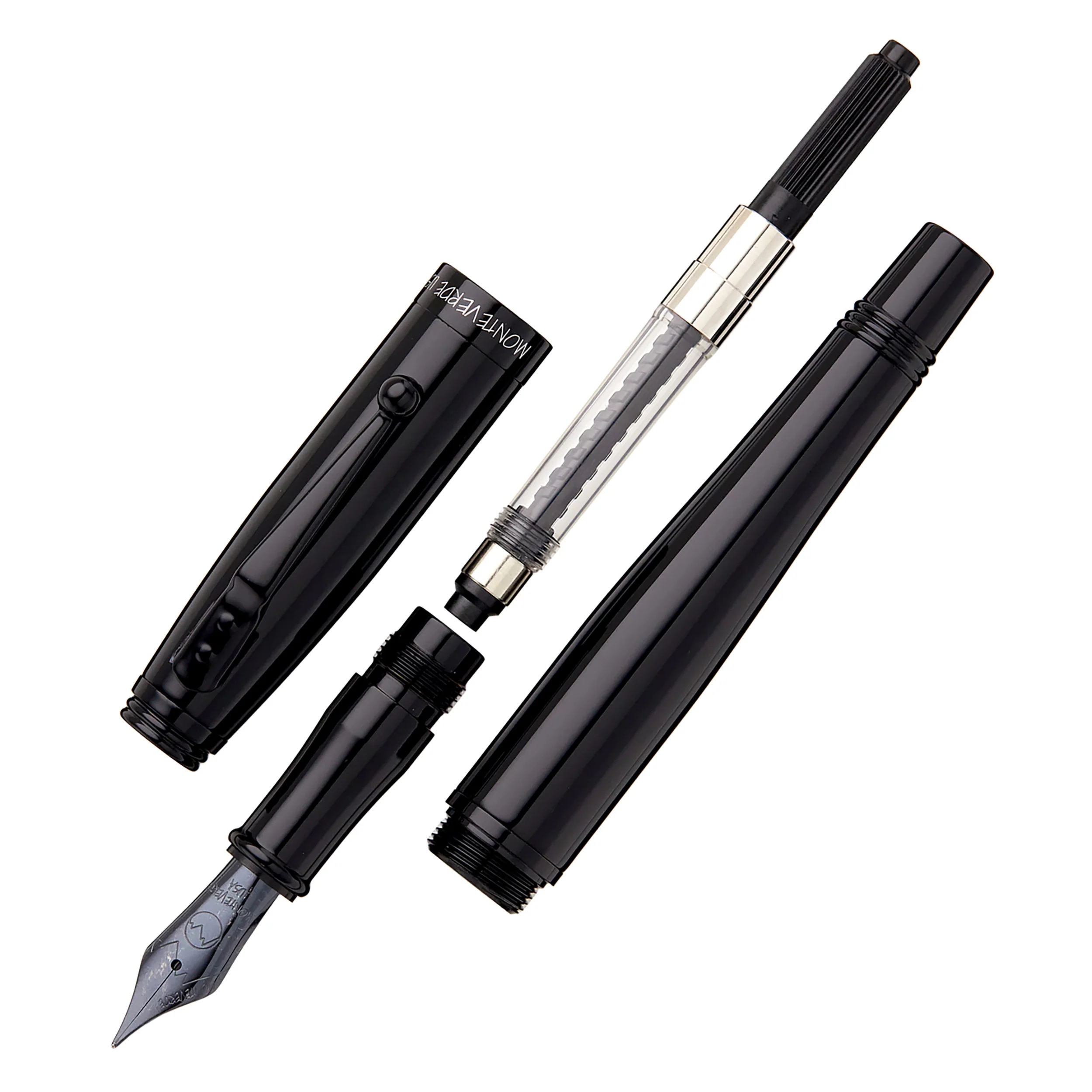 Monteverde Invincia Color Fusion Fountain Pen - Stealth Black - Image 3