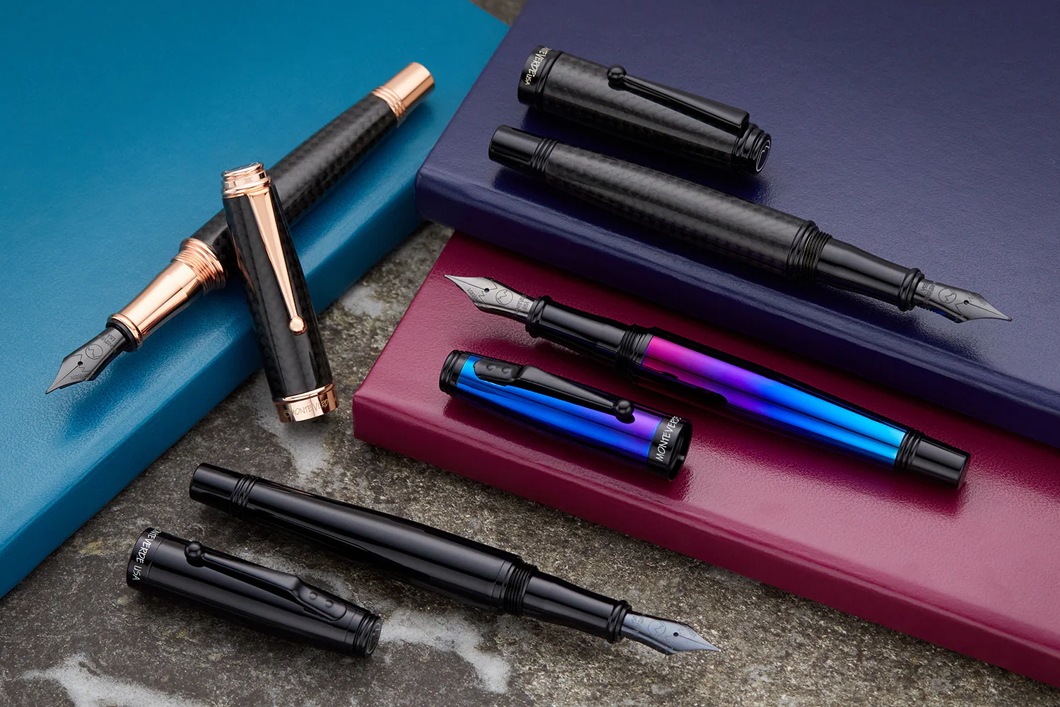 Monteverde Invincia Deluxe Fountain Pen - Rose Gold - Image 6